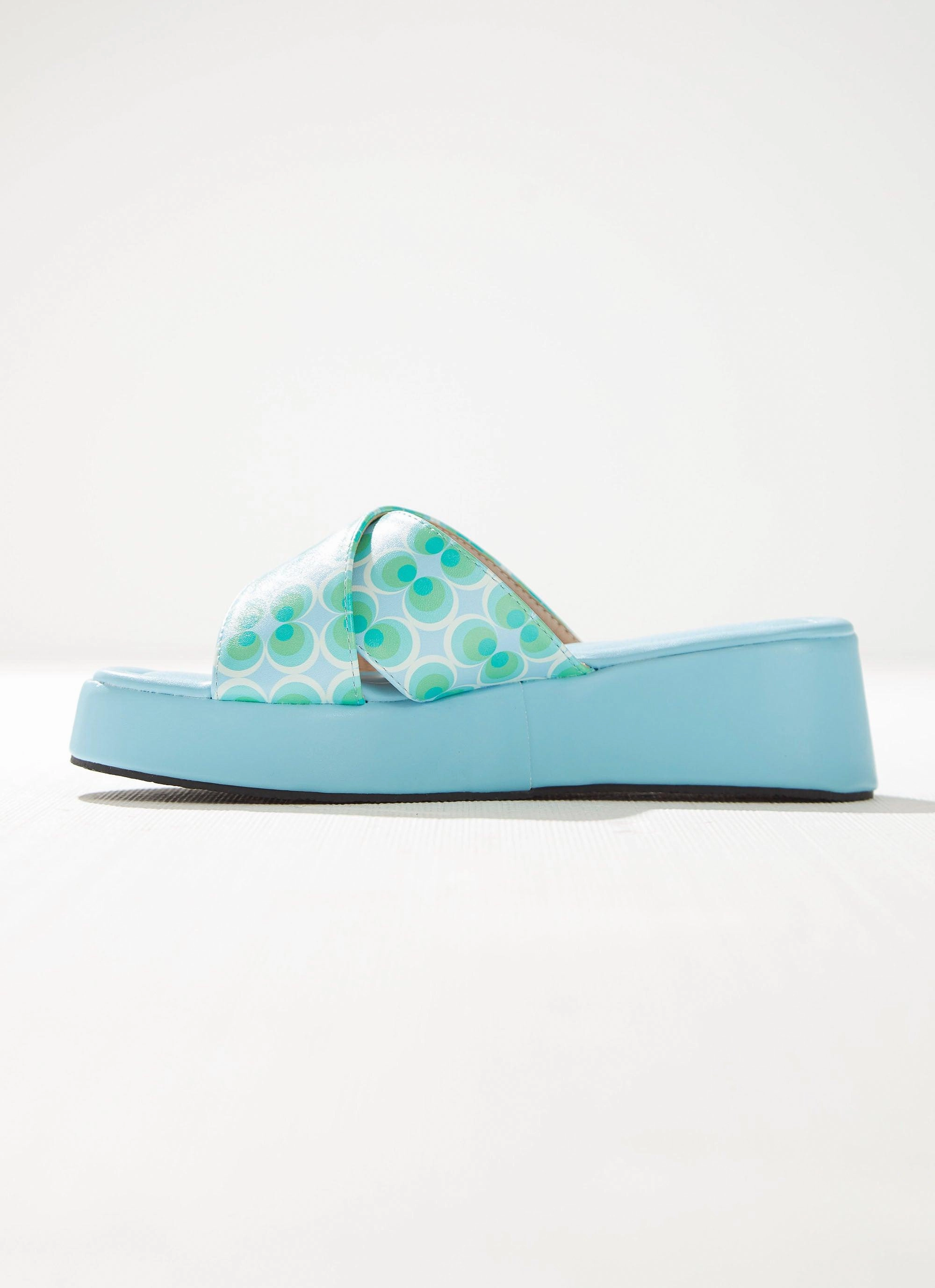 Fonda Cross Over Mule - Seafoam