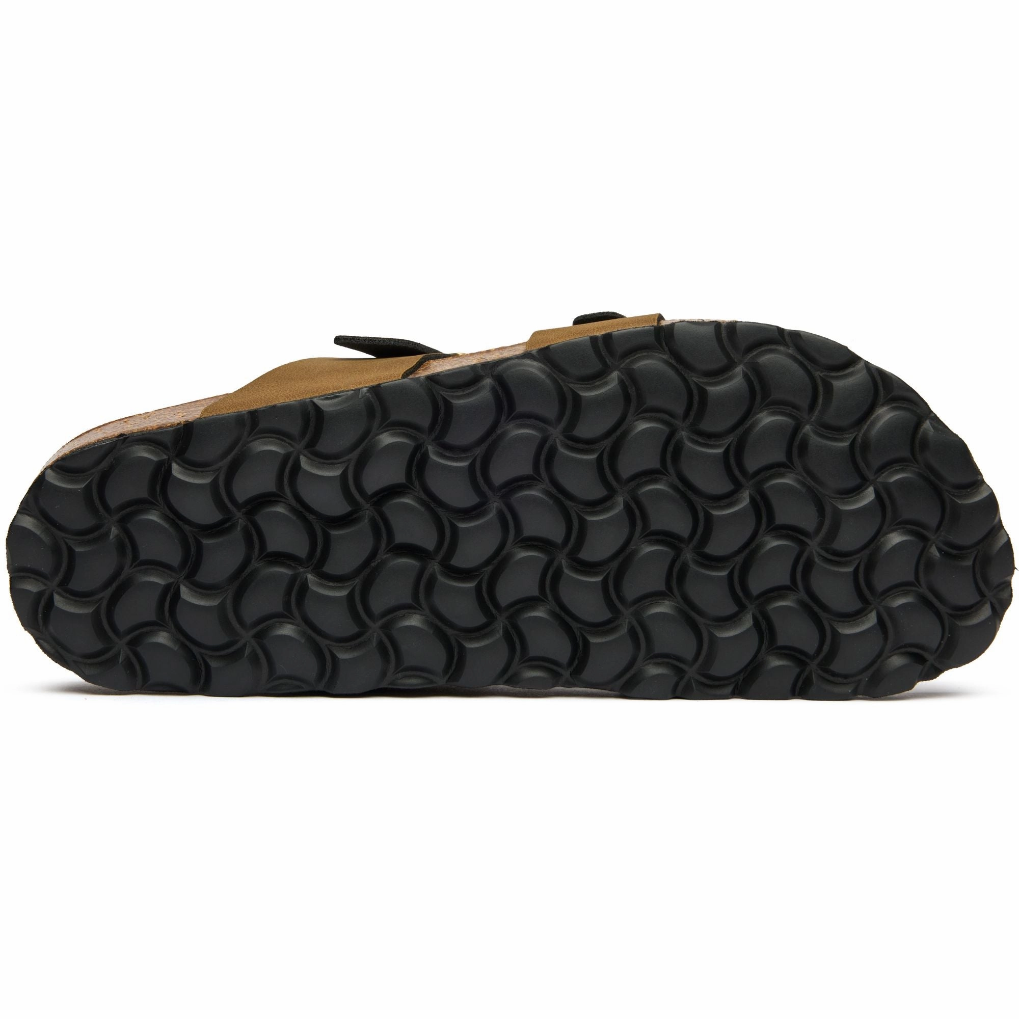 Garlic Women's Comfort Vegan Leather Footbed Sandals | Brown