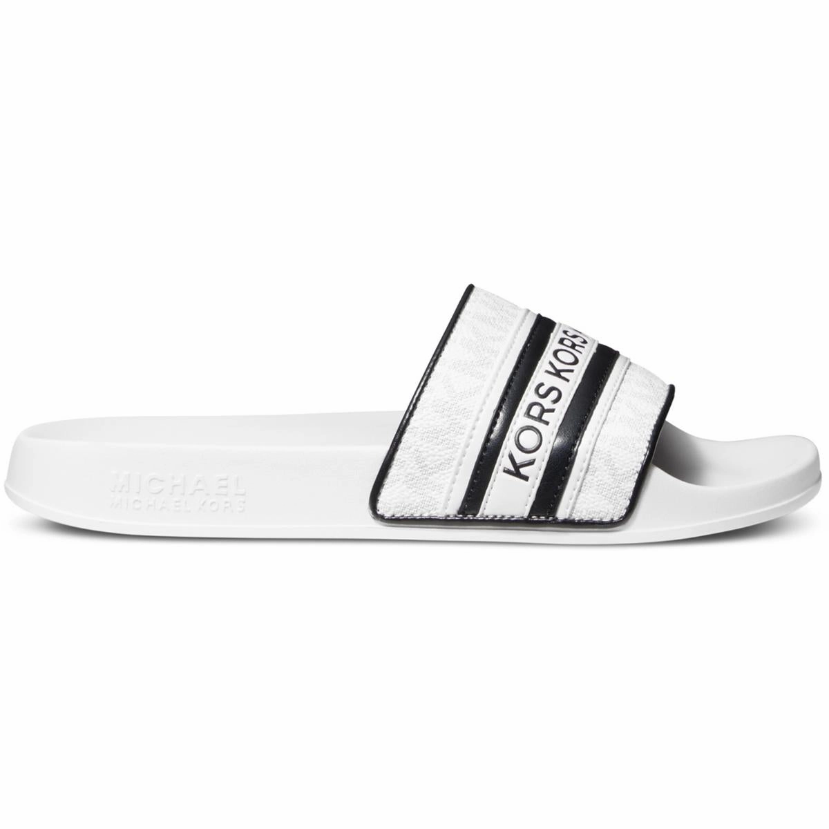 Gilmore Womens Striped Man Made Slide Sandals
