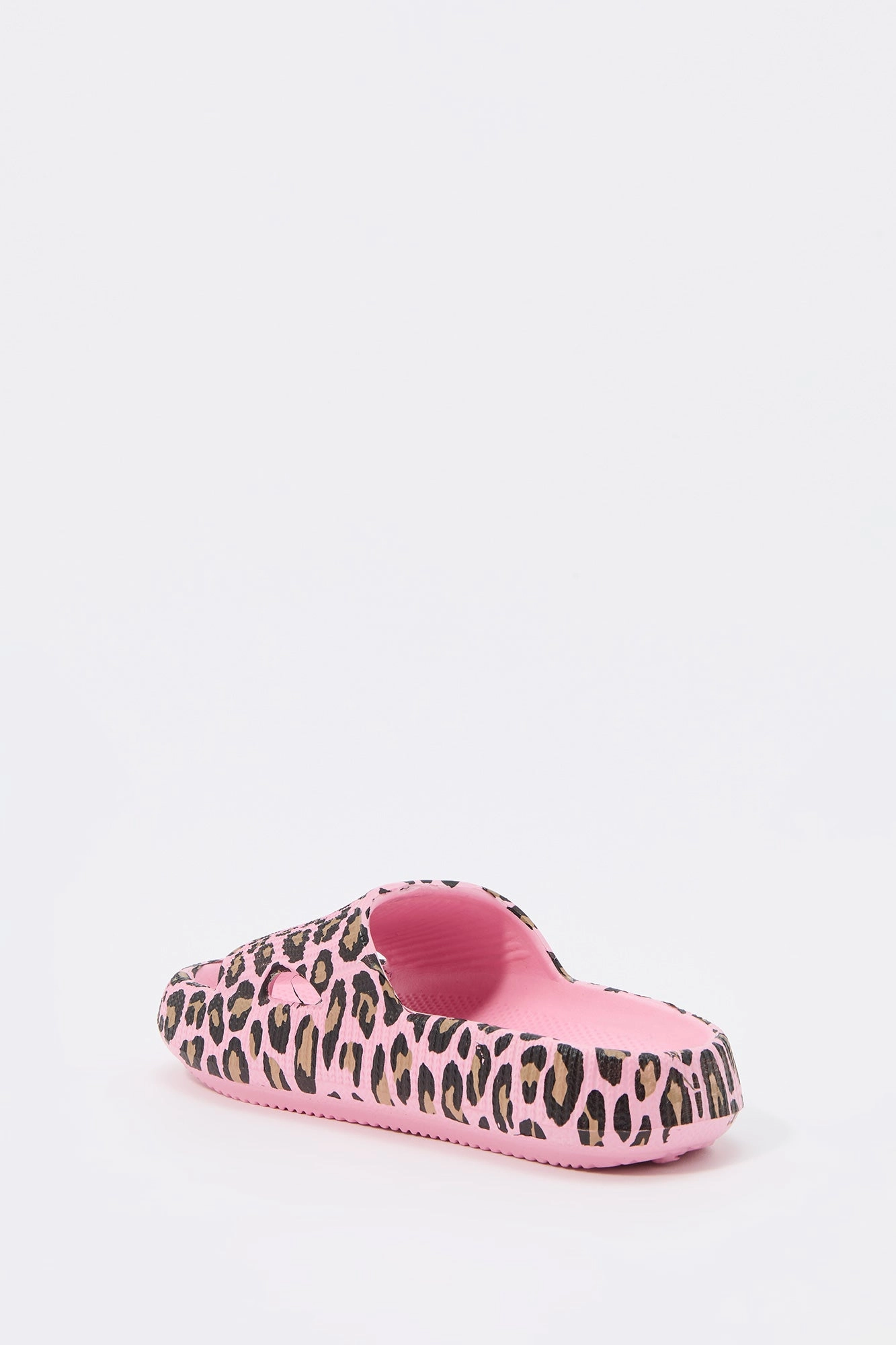 Girls Cheetah Print Sponge Slide