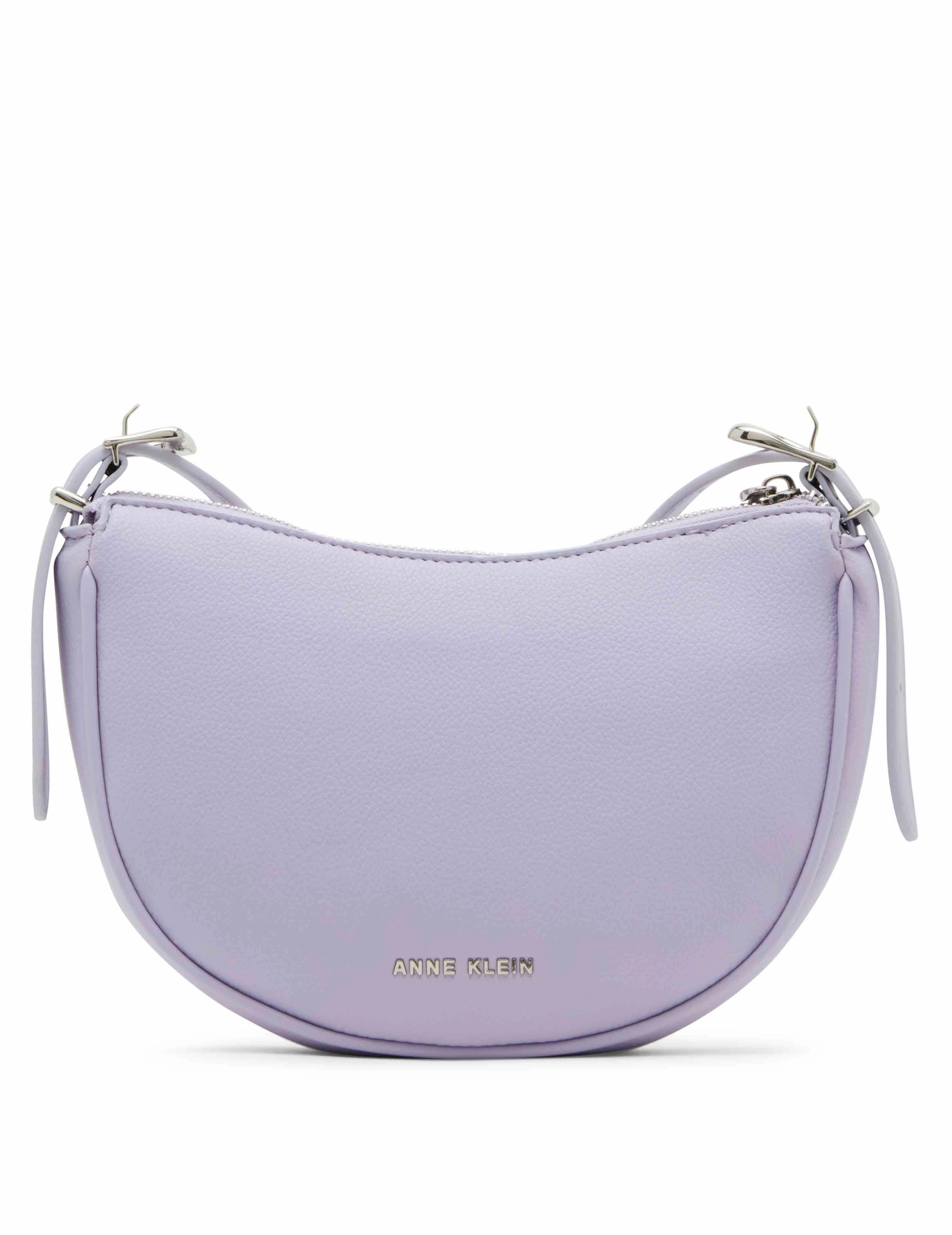 Half Moon Sculpted Buckle Crossbody with Adjustable Strap