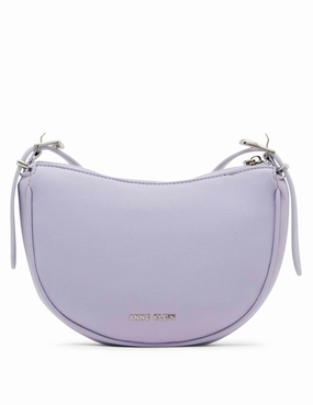 Half Moon Sculpted Buckle Crossbody with Adjustable Strap