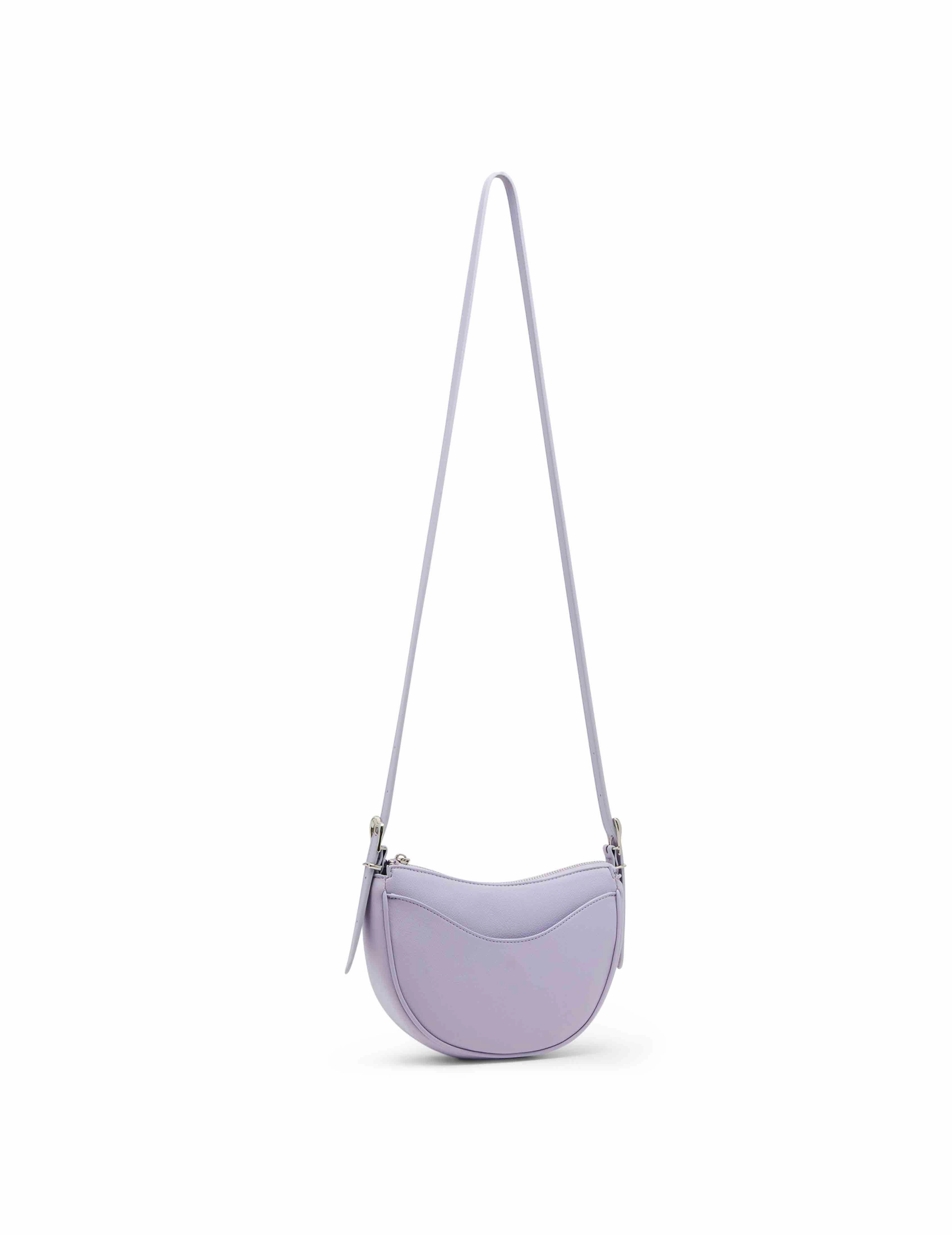 Half Moon Sculpted Buckle Crossbody with Adjustable Strap