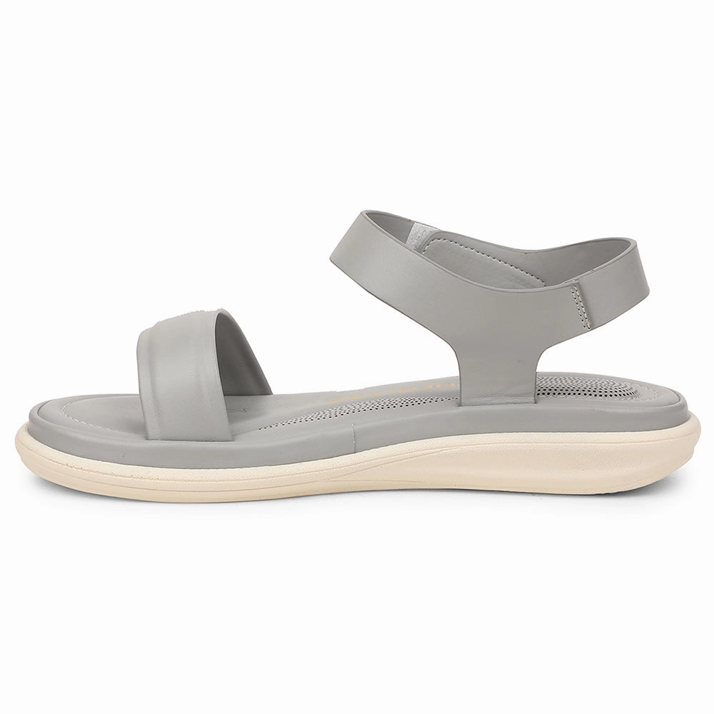 Healers Grey Casual Flat Sandal For Women SSAL-1 By Liberty