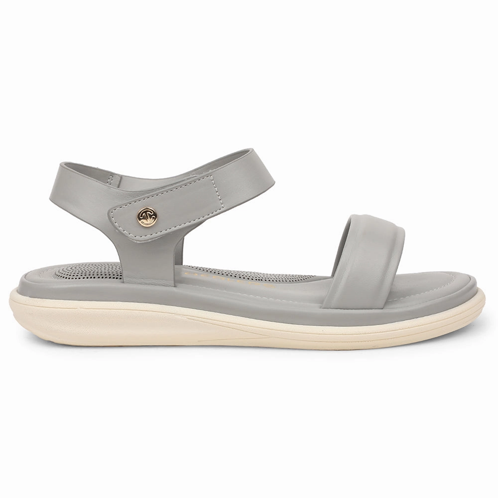 Healers Grey Casual Flat Sandal For Women SSAL-1 By Liberty