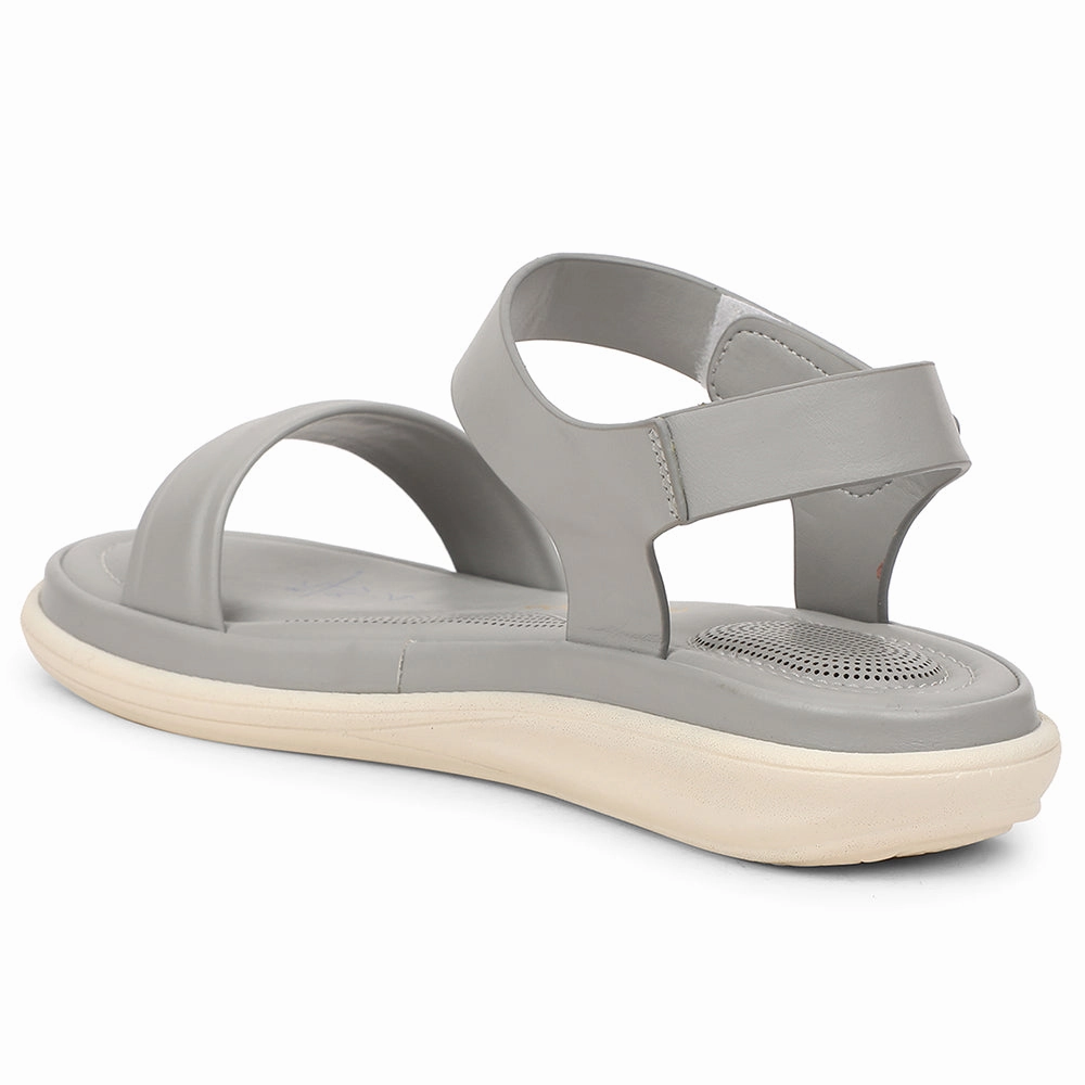 Healers Grey Casual Flat Sandal For Women SSAL-1 By Liberty