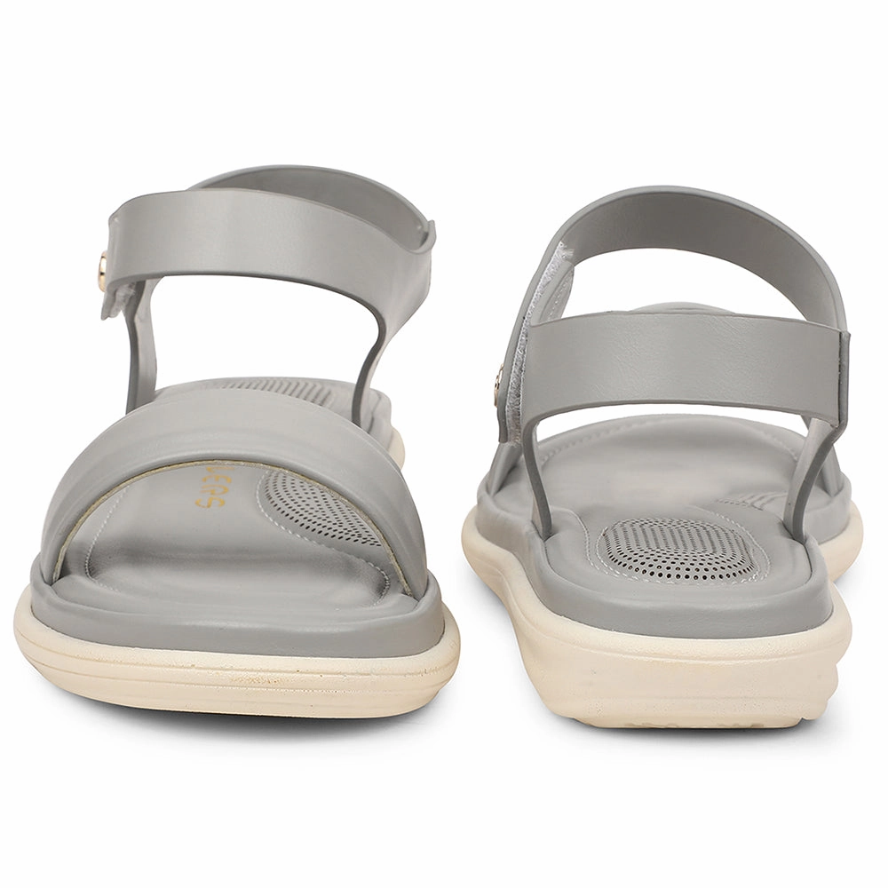 Healers Grey Casual Flat Sandal For Women SSAL-1 By Liberty