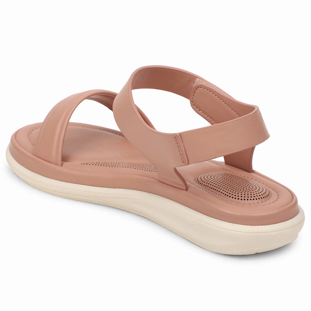 Healers Peach Casual Flat Sandal For Women SSAL-1 By Liberty