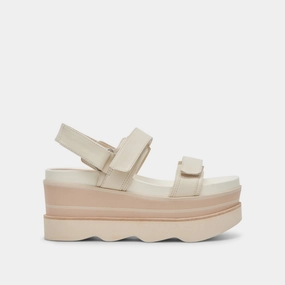 IZAK SANDALS IVORY LEATHER