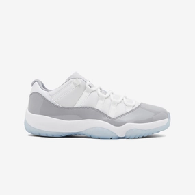 Jordan | AIR JORDAN 11 RETRO LOW  { WHITE/UNIVERSITY BLUE-CEMENT GREY