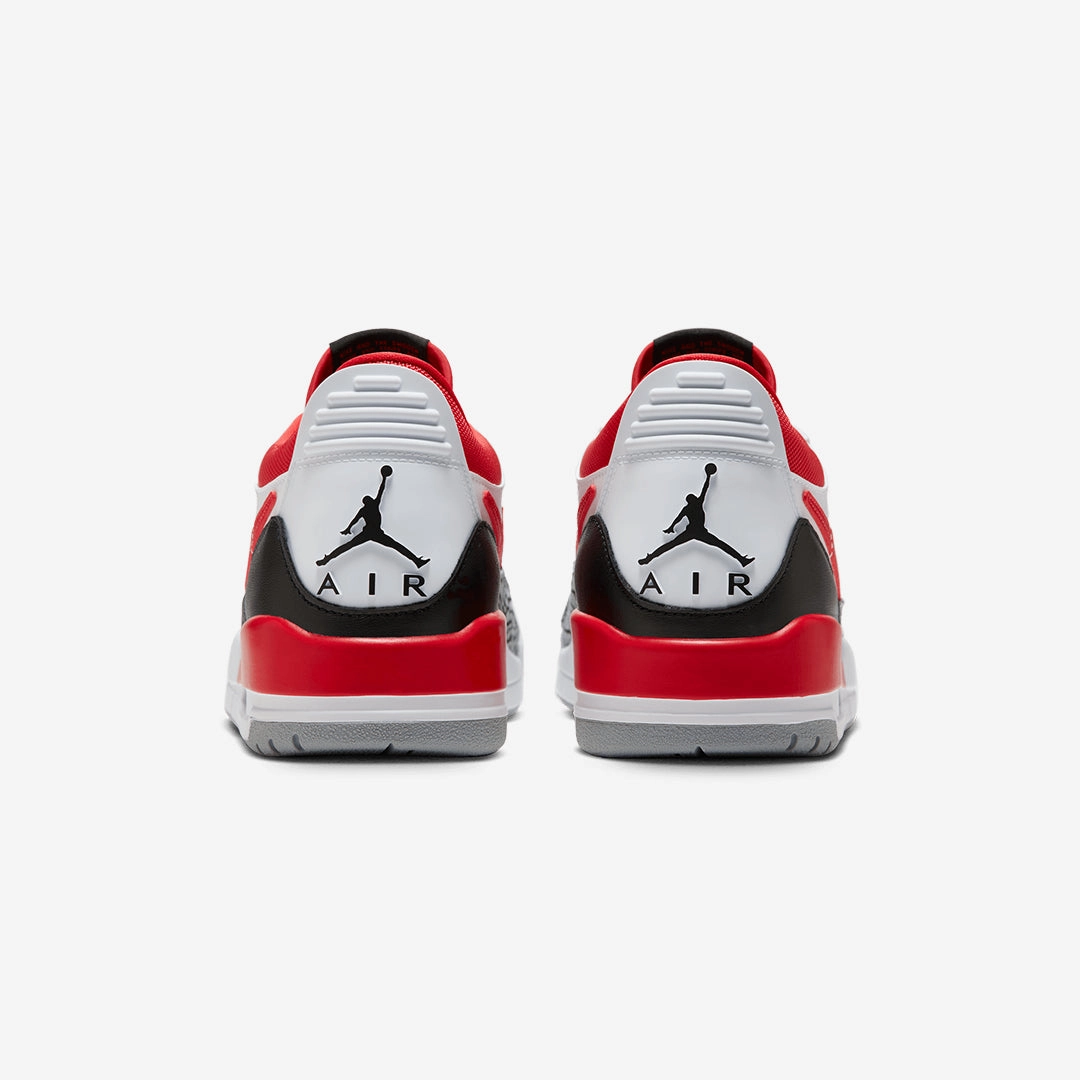 Jordan | AIR JORDAN LEGACY 312 LOW  { WHITE/FIRE RED-BLACK-WOLF GREY