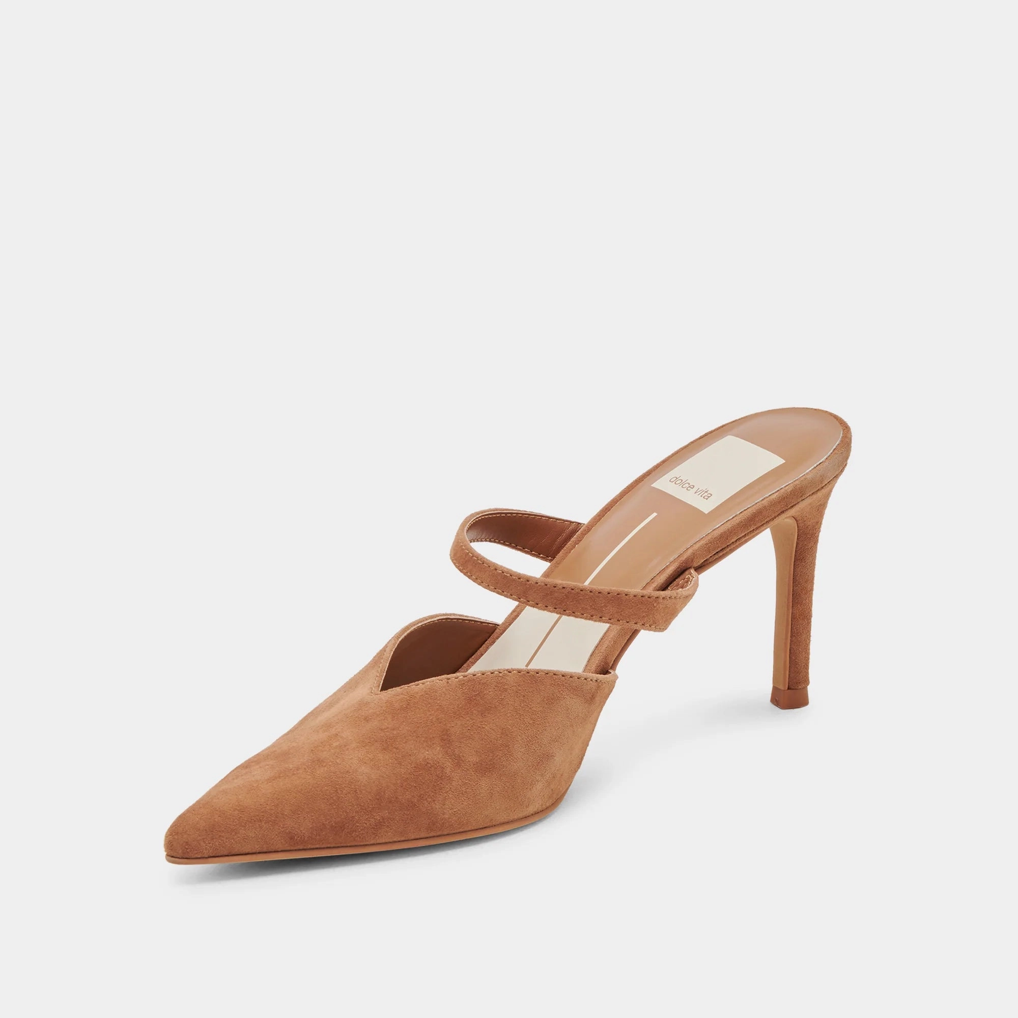 Kanika Heels in Pecan Suede