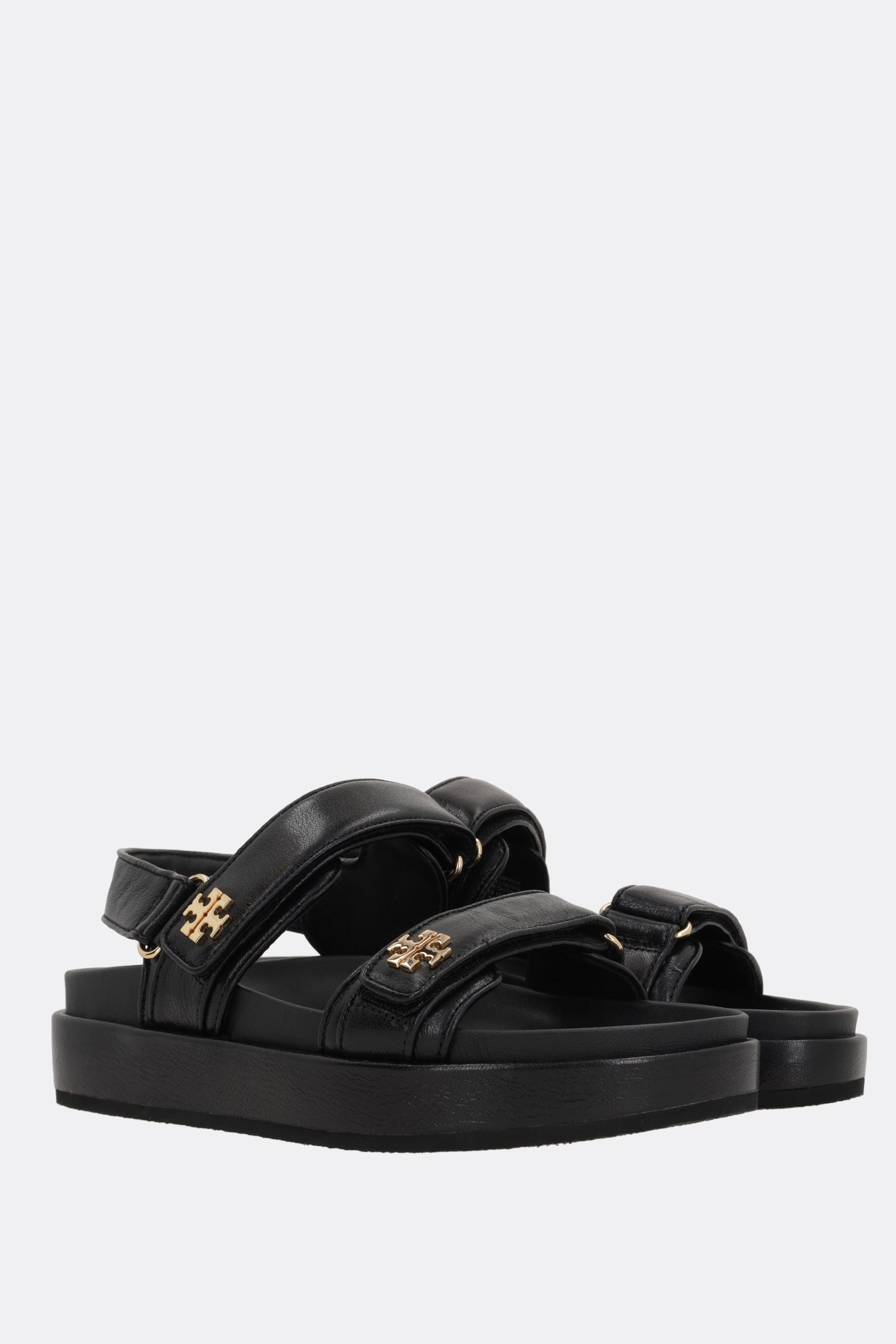 Kira flat sandals in grainy leather