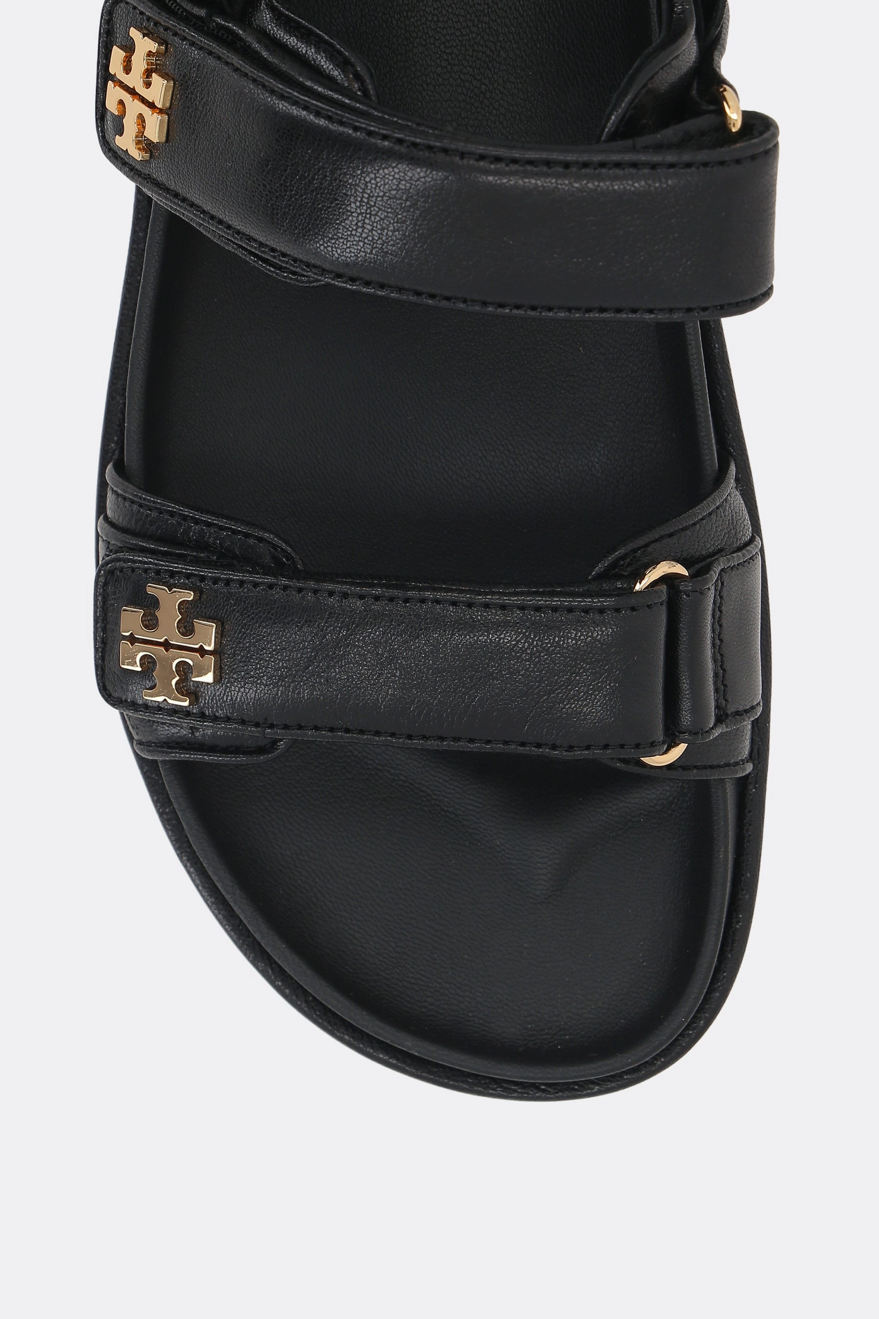 Kira flat sandals in grainy leather