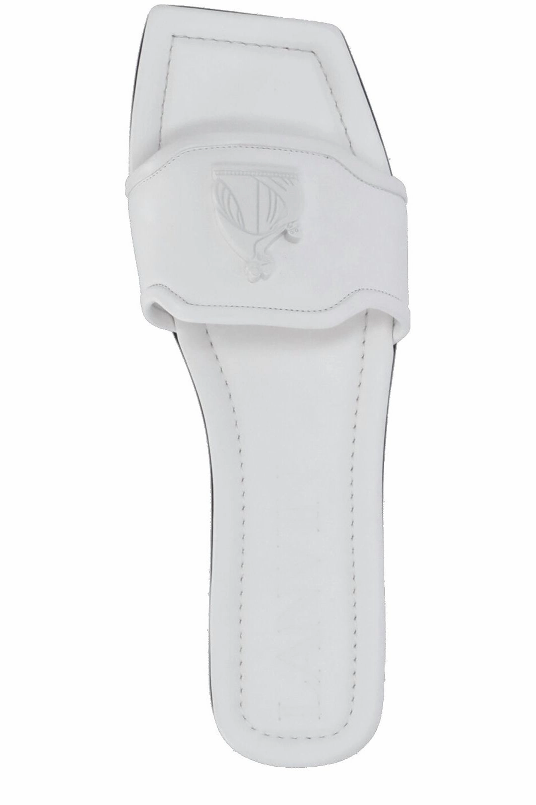 Lanvin Logo Embossed Square-Toe Sandals