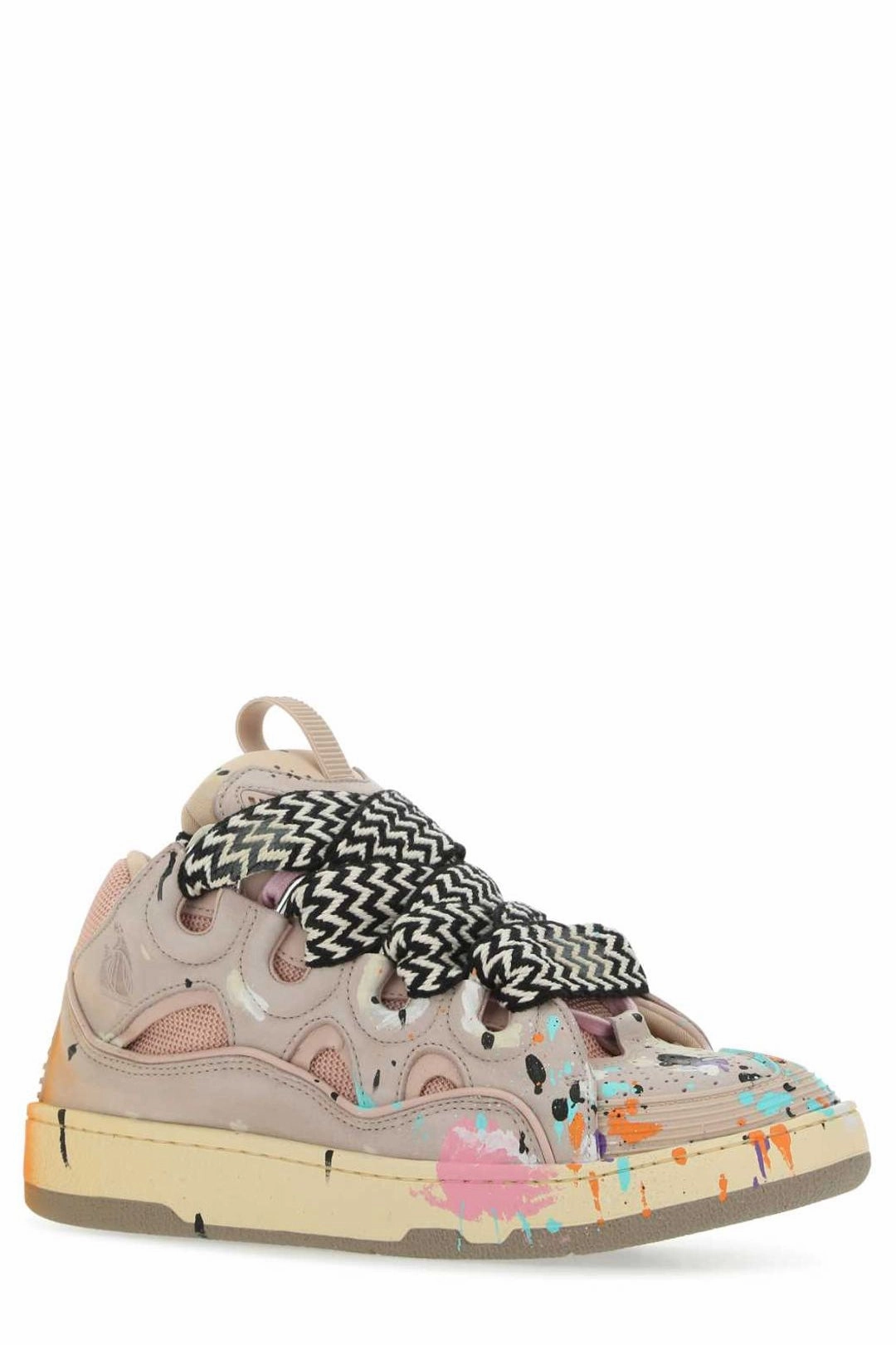 Lanvin Paint Splatter Low-Top Sneakers
