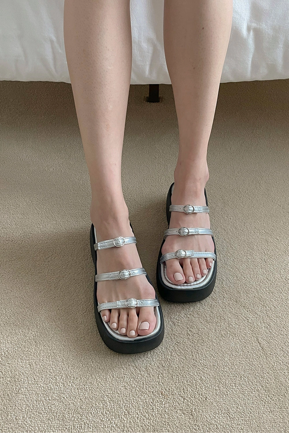 Mindy Bow Platform Slippers