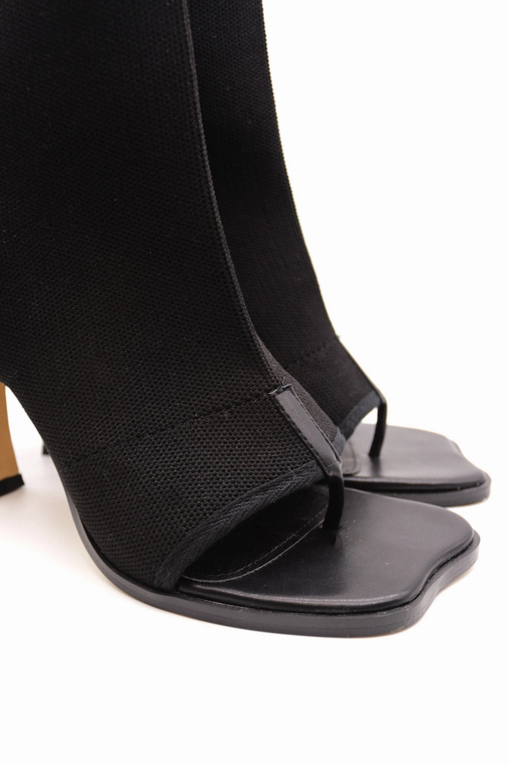 Natalie Open Toe Ankle Sock Boots