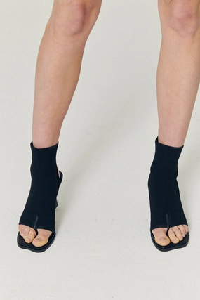 Natalie Open Toe Ankle Sock Boots