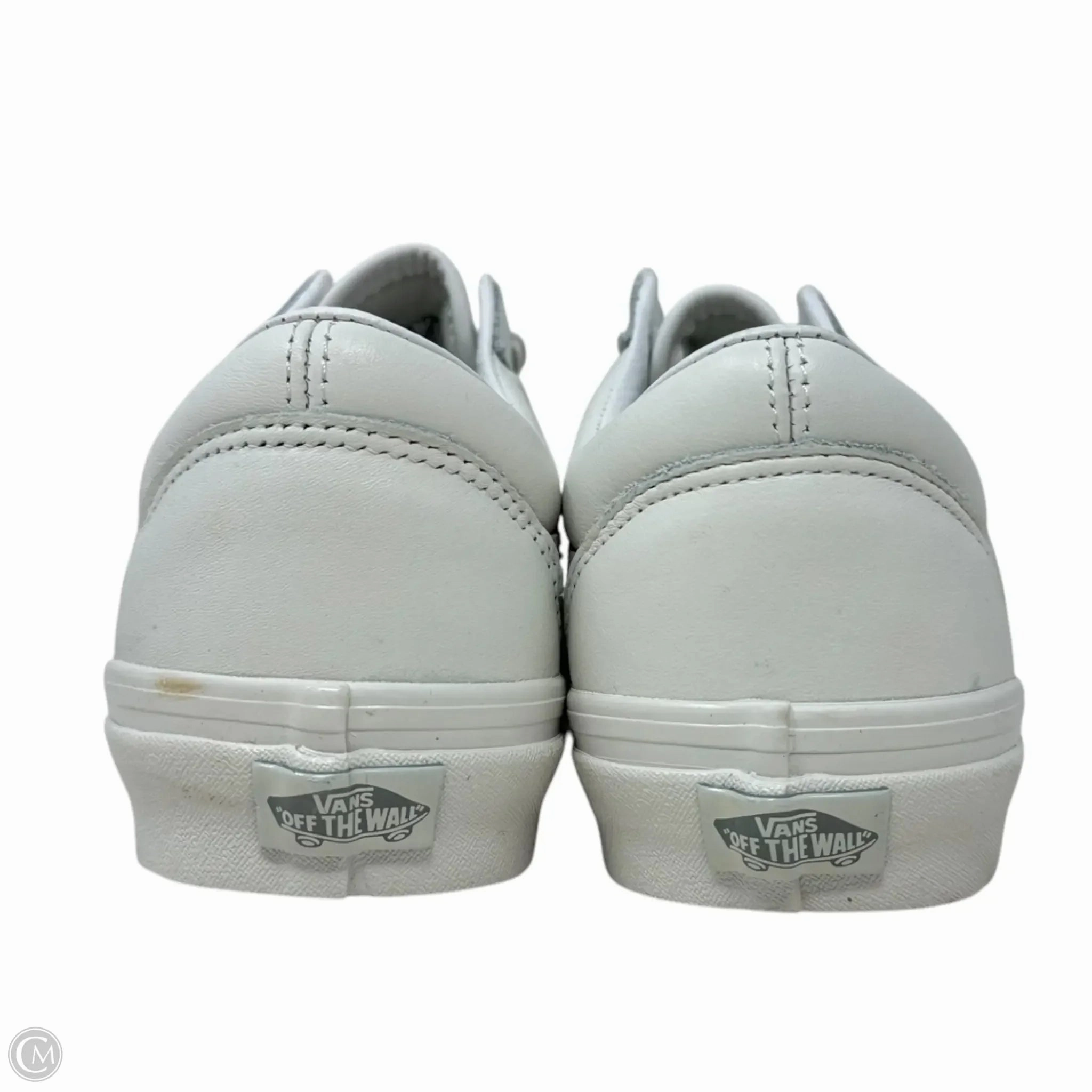 Old Skool Leather Sneakers By Vans In White, Size: 11