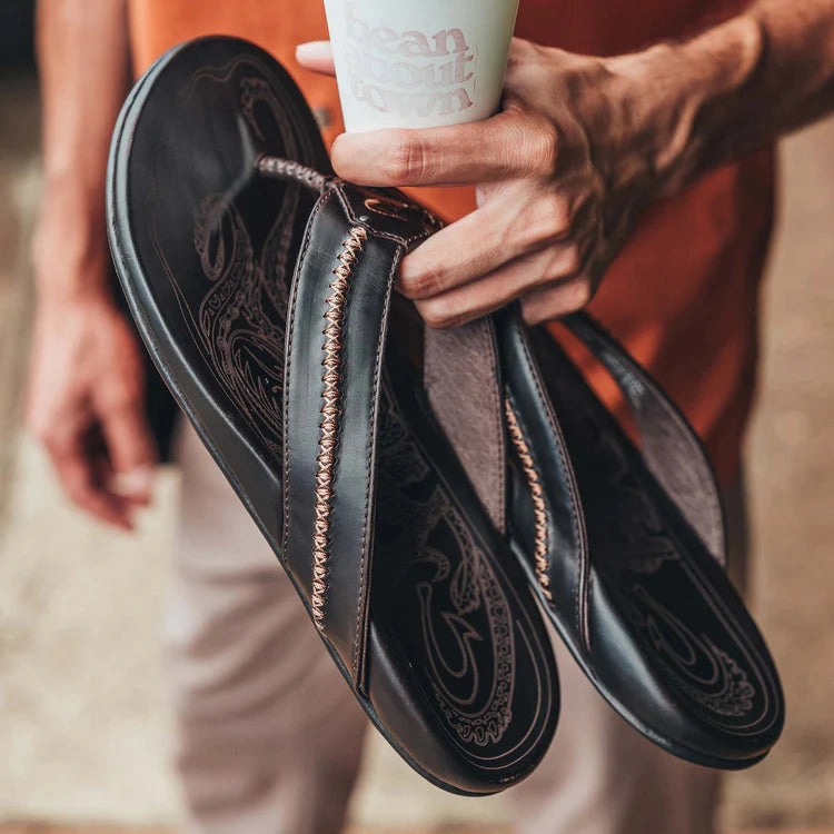 Olukia Men's Leather Sandals Mea Ola