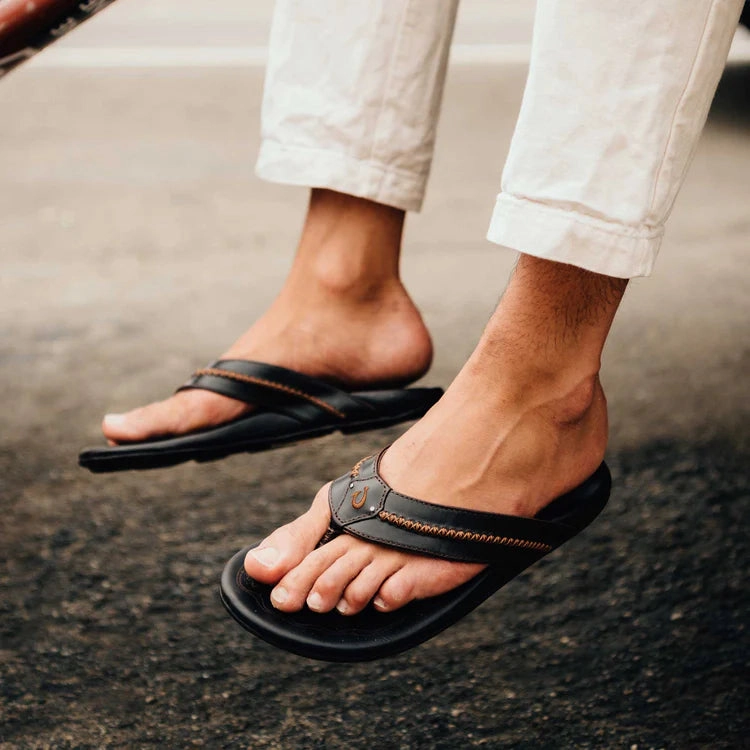 Olukia Men's Leather Sandals Mea Ola
