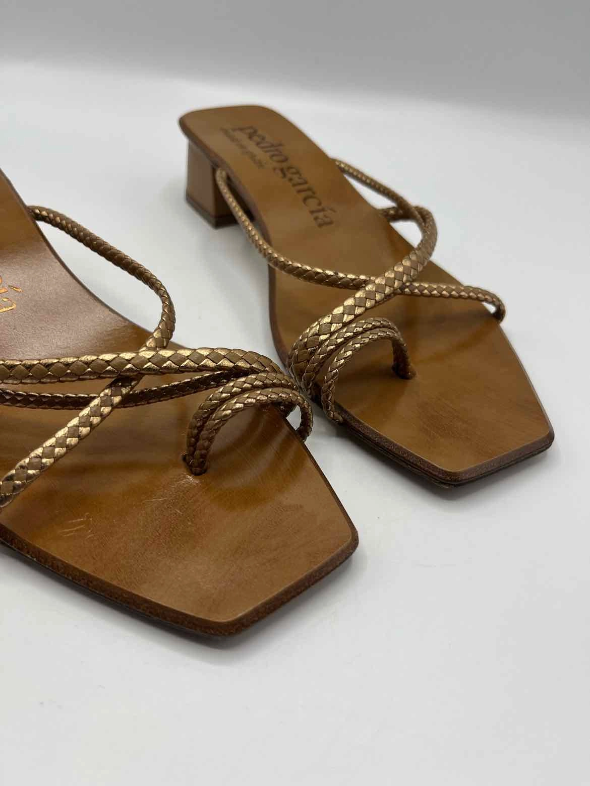Pedro Garcia Brown and Gold Size 37 Shoes
