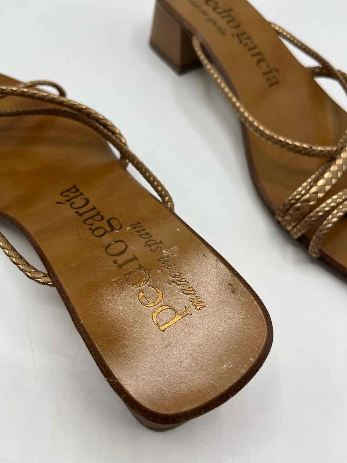 Pedro Garcia Brown and Gold Size 37 Shoes