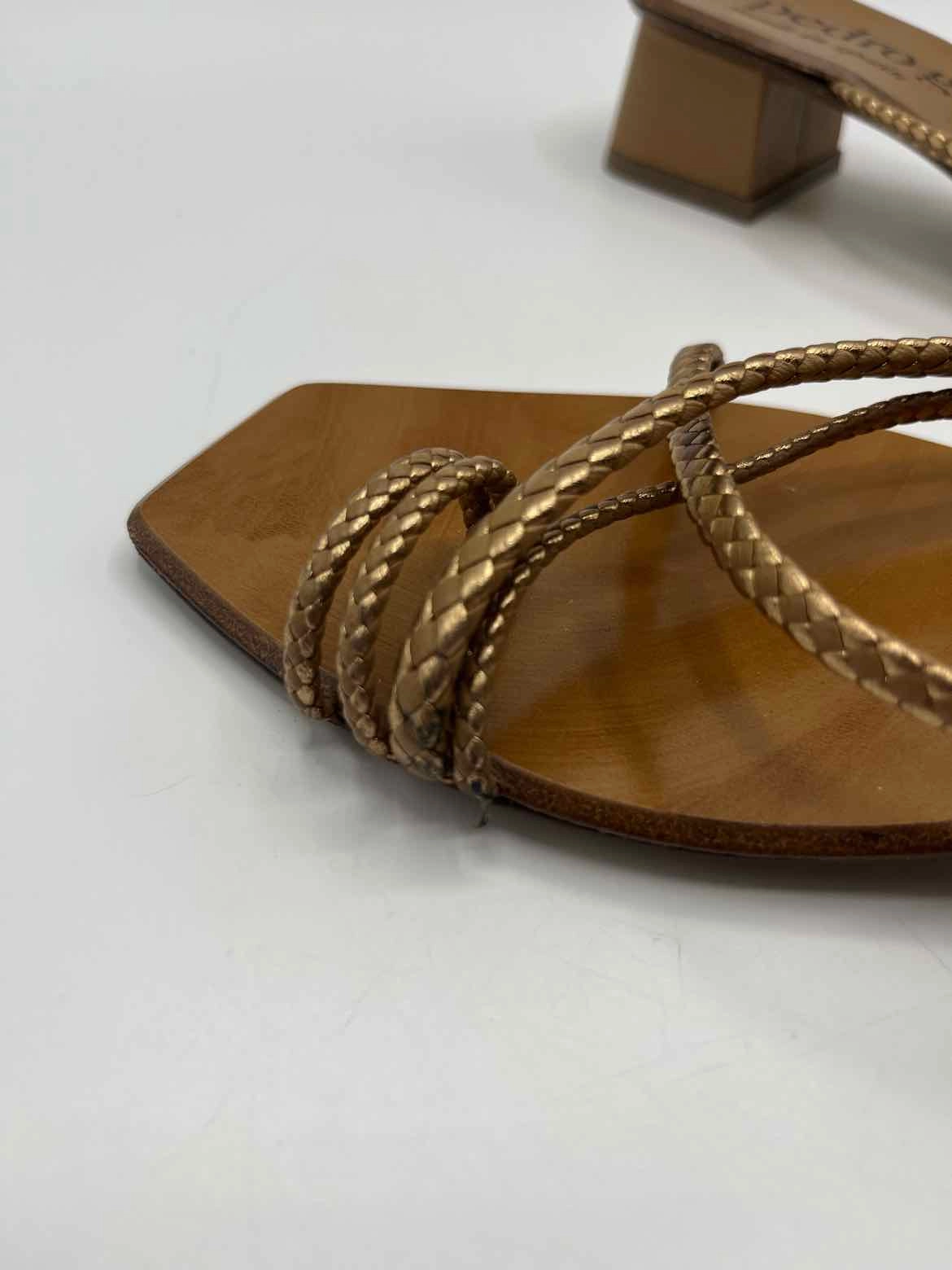 Pedro Garcia Brown and Gold Size 37 Shoes