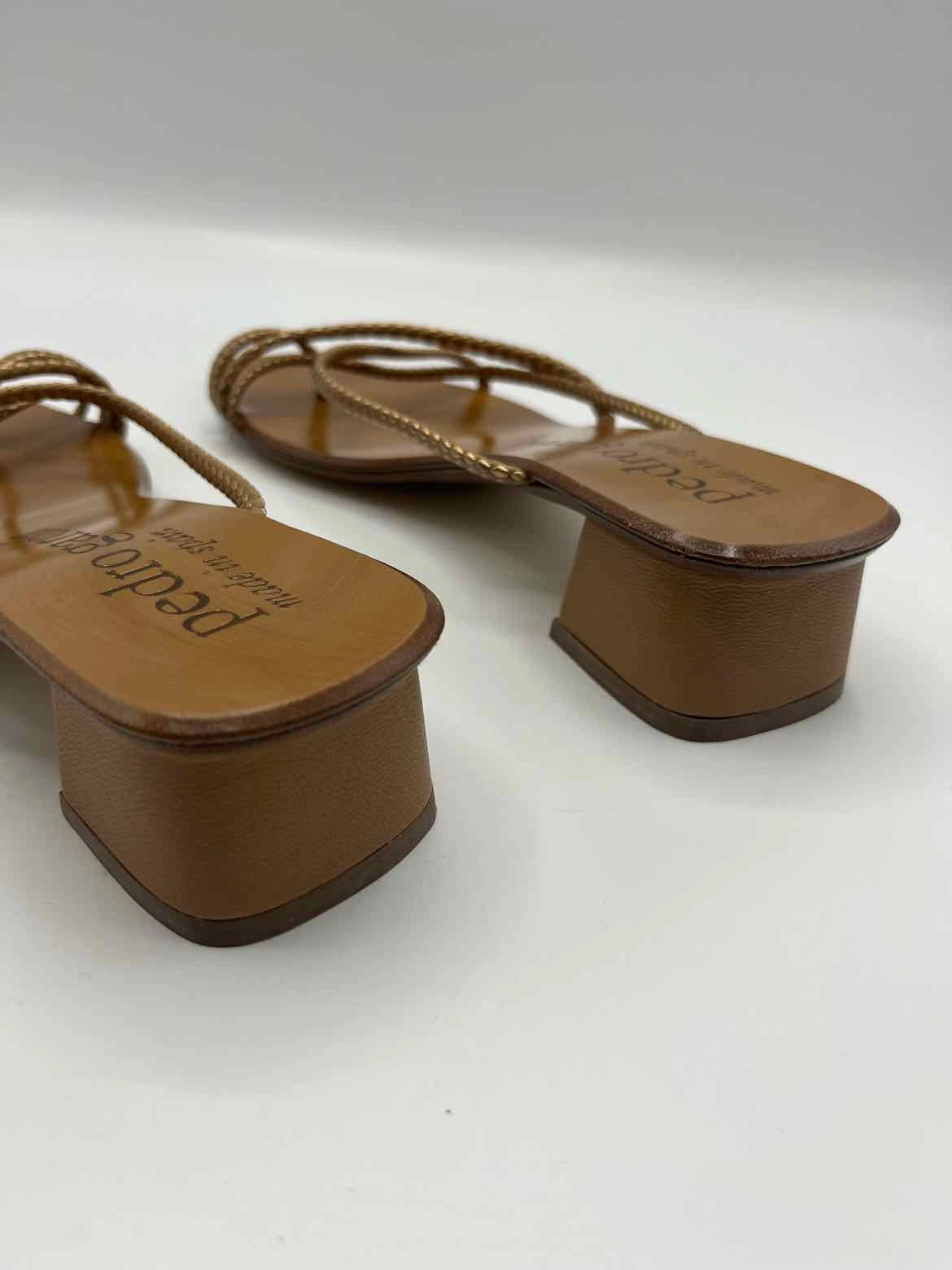 Pedro Garcia Brown and Gold Size 37 Shoes
