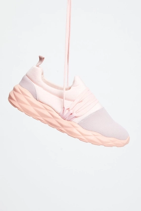 Pink Strap Detail Sneakers