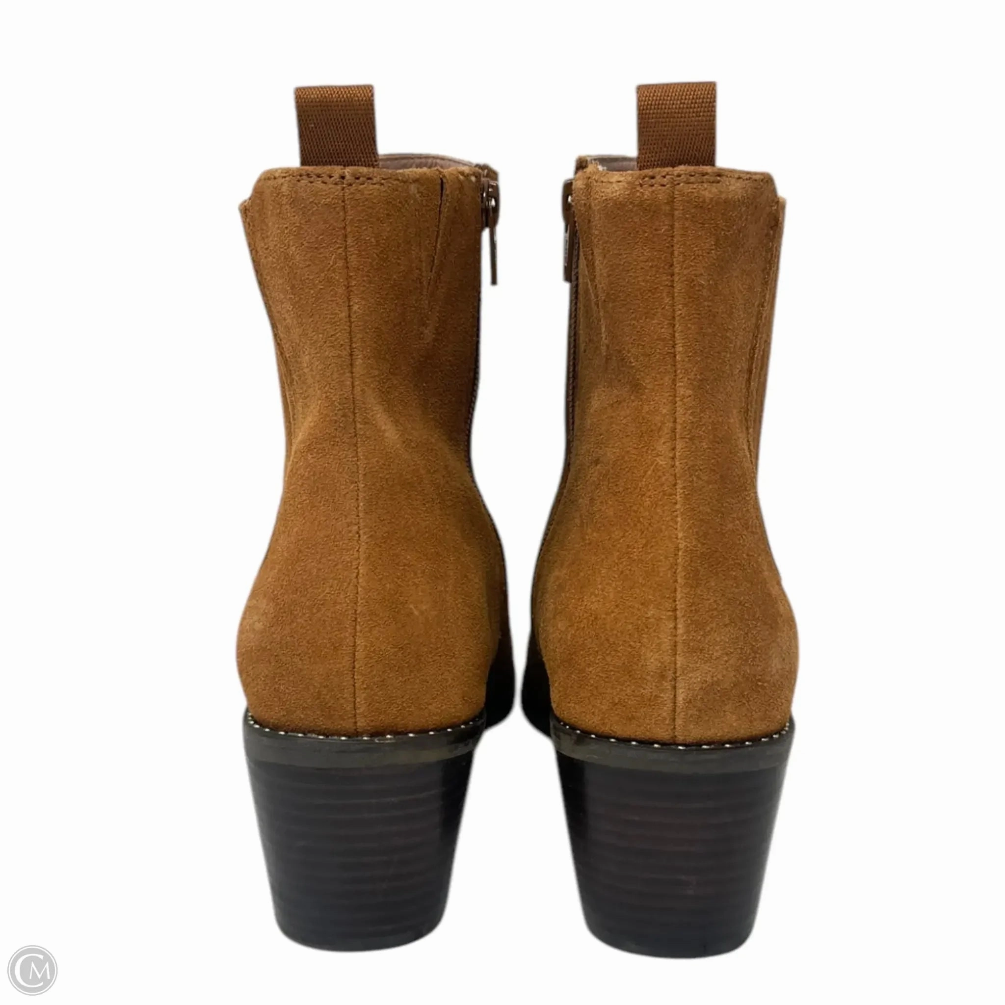 Pippa Suede Ankle Boots By Deltan In Tan, Size: 10