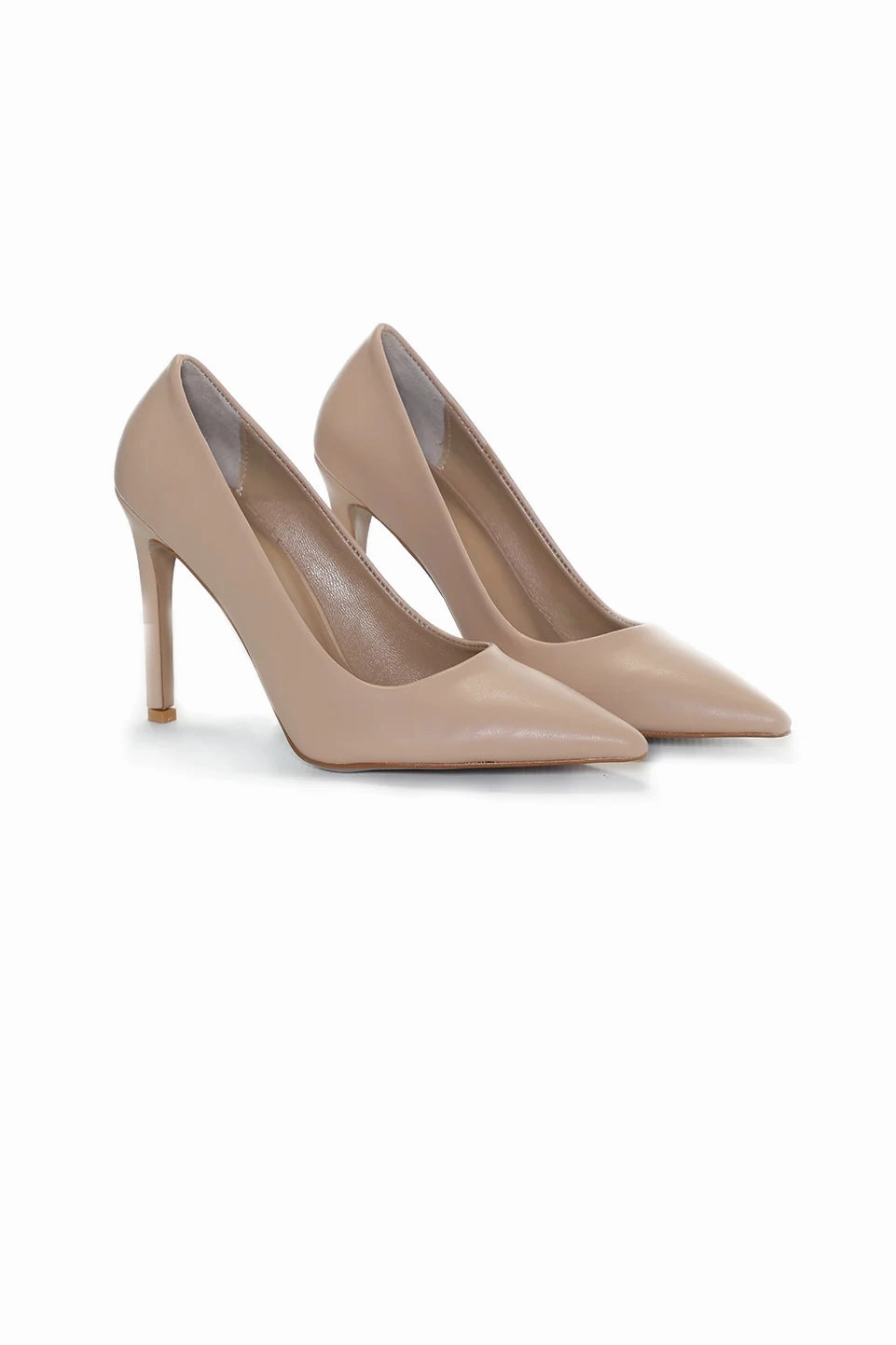 Pointed Toe Stellito Beige Heels