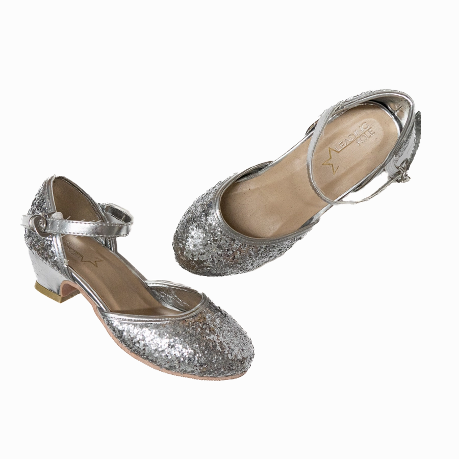 PREMIUM SILVER SPARKLE HEELS - SIZE 11/12