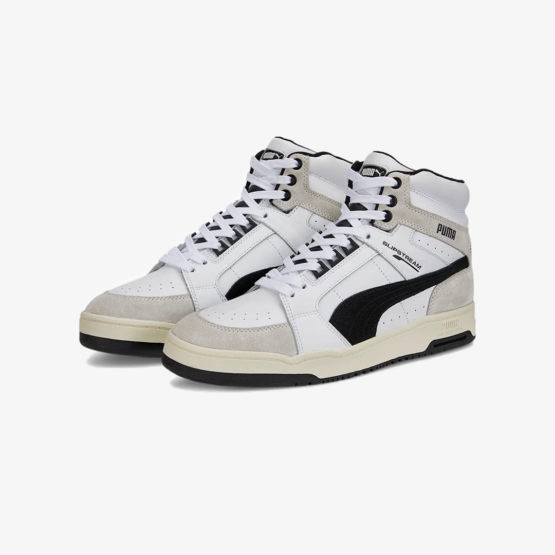 Puma | SLIPSTREAM MID HERITAGE  { WHITE/BLACK