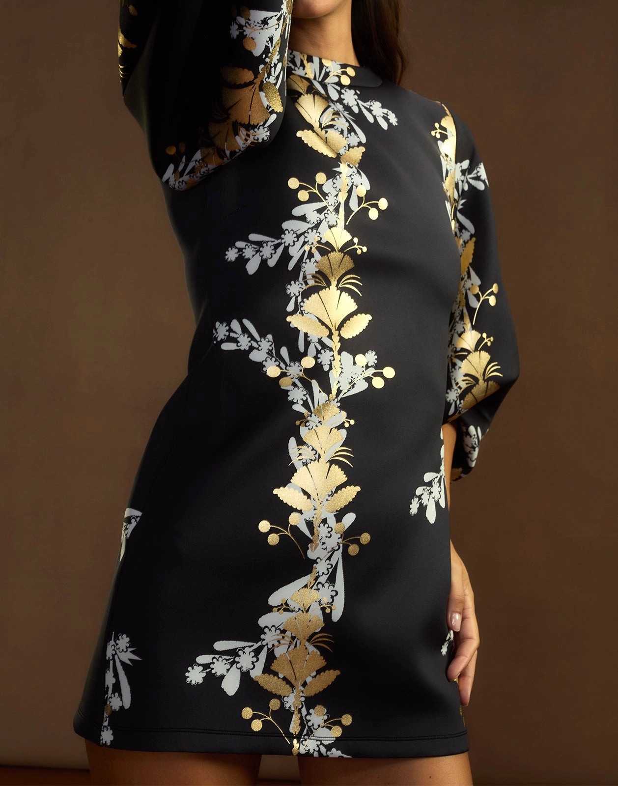 Pure Gold Bonded Mini Dress