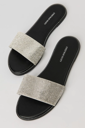 Rhinestone Slide Sandal