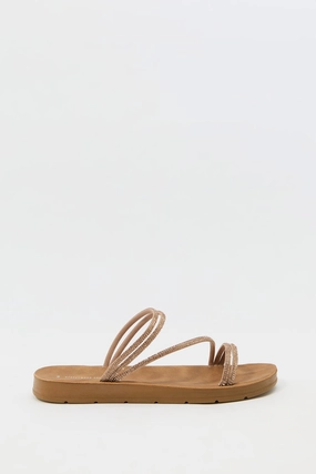 Rhinestone Strappy Sandal