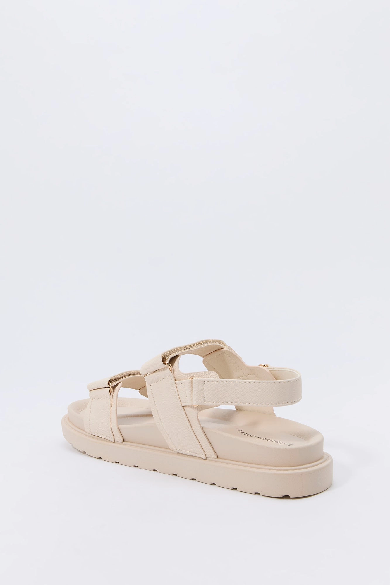 Sandales en similicuir avec bandes Velcro