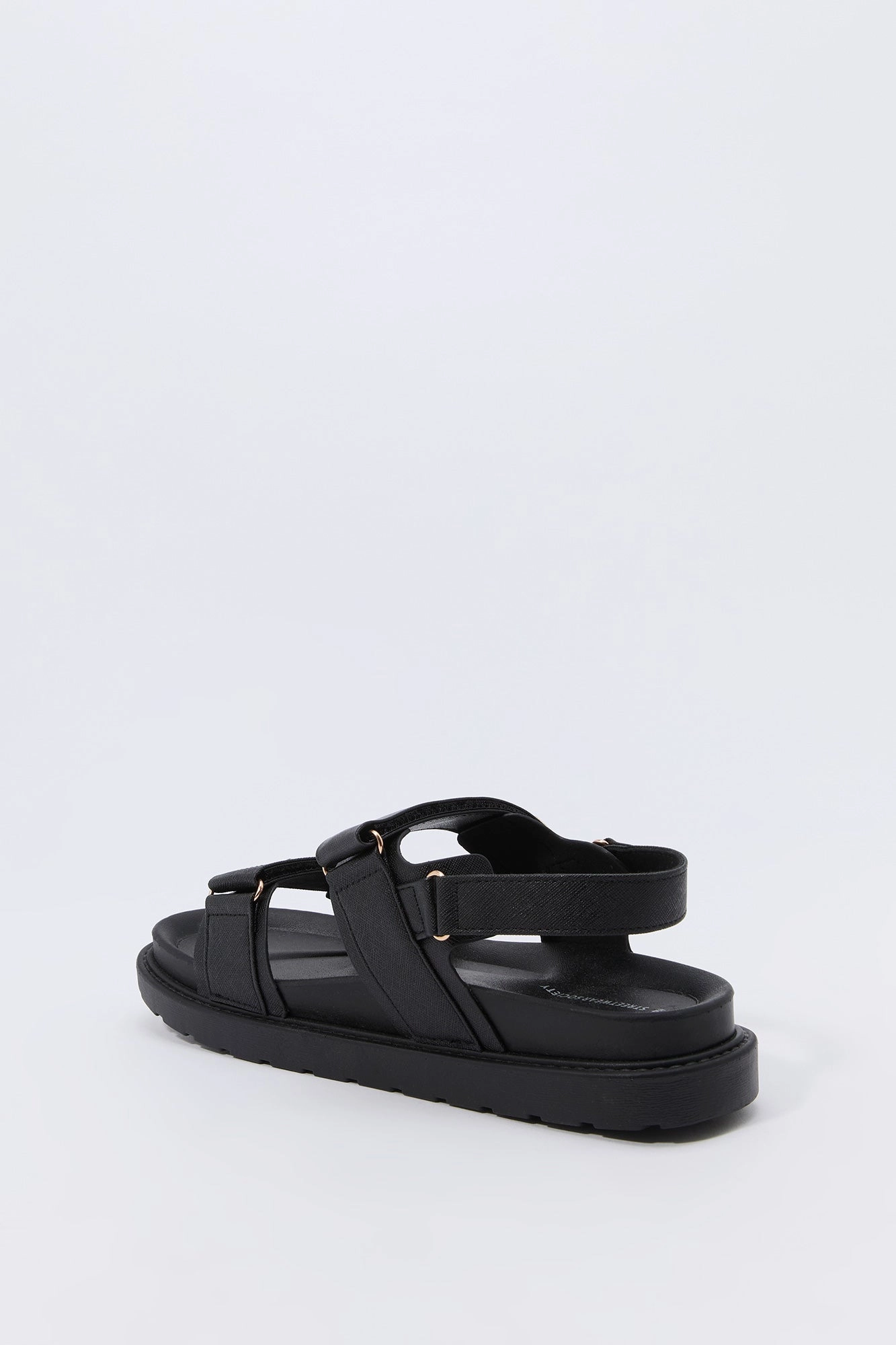 Sandales en similicuir avec bandes Velcro