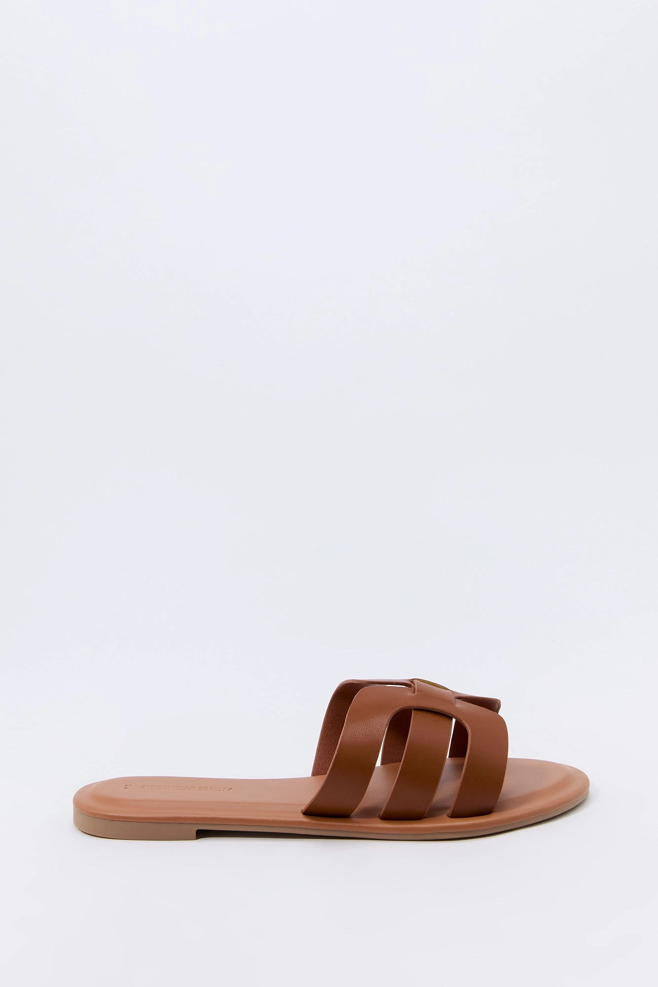 Sandales en similicuir avec brides