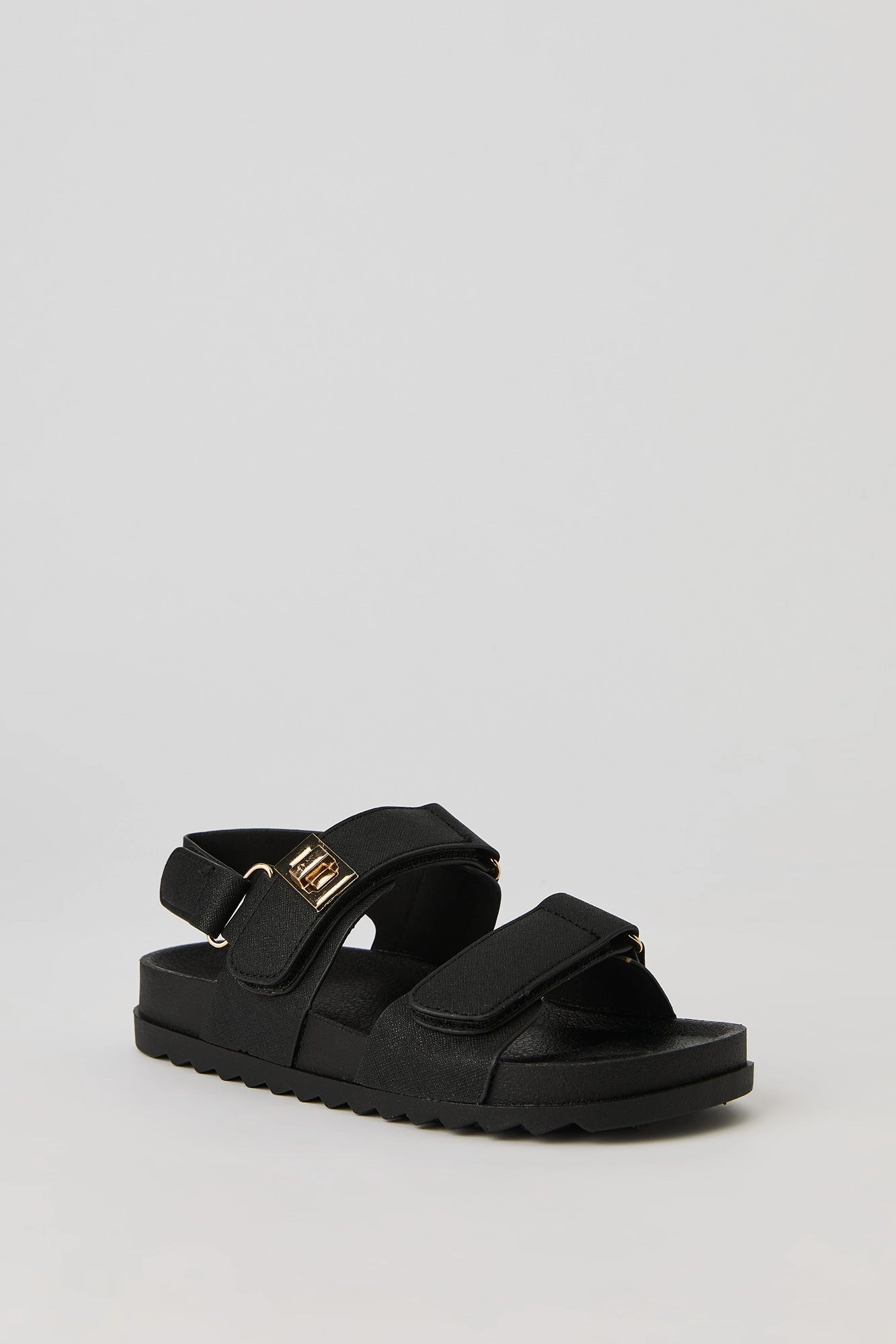 Sandales plateforme avec bandes Velcro pour fille