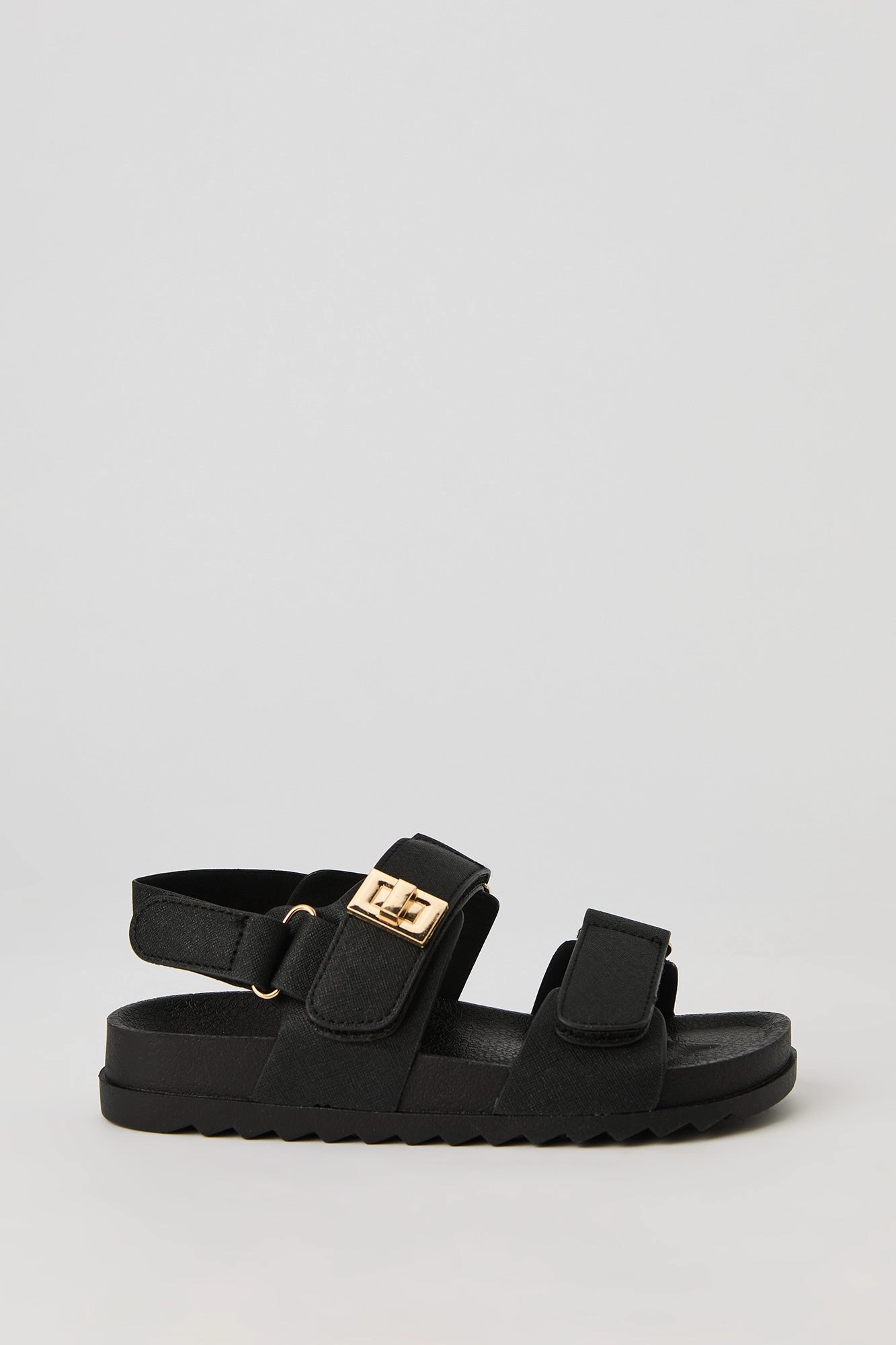 Sandales plateforme avec bandes Velcro pour fille