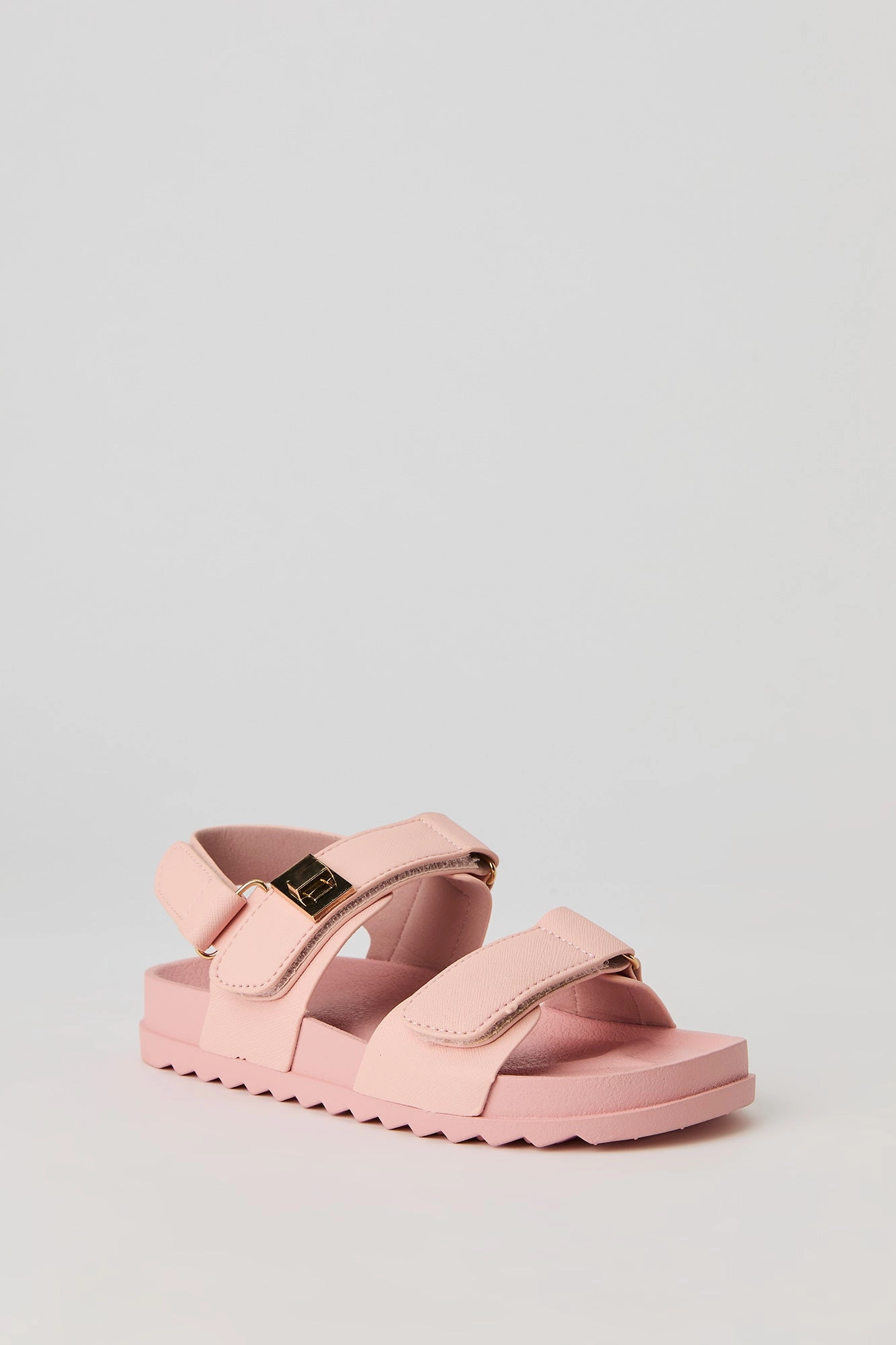 Sandales plateforme avec bandes Velcro pour fille