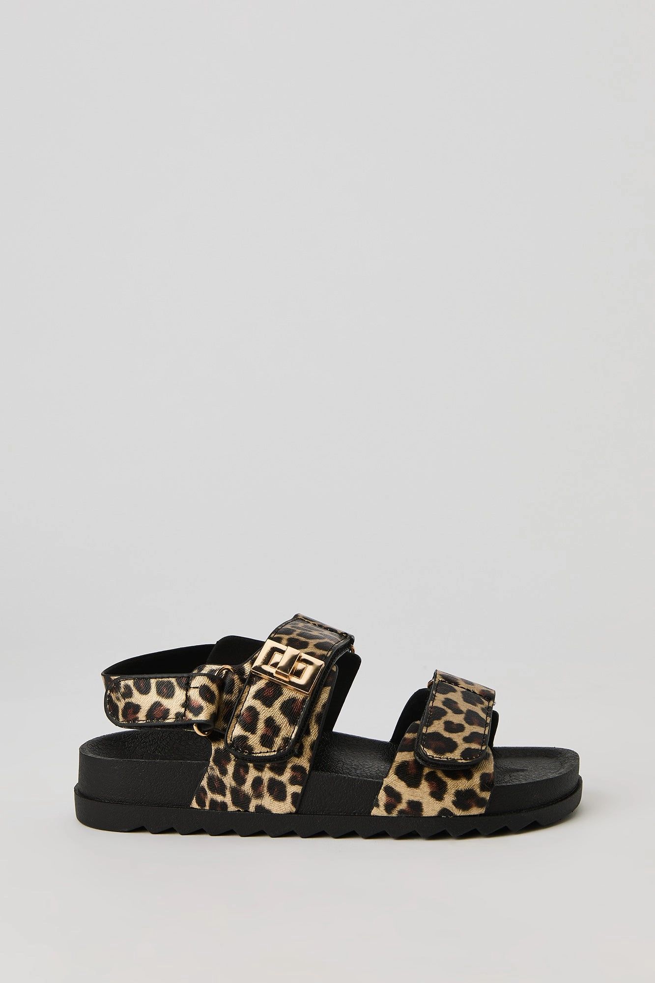 Sandales plateforme avec bandes Velcro pour fille