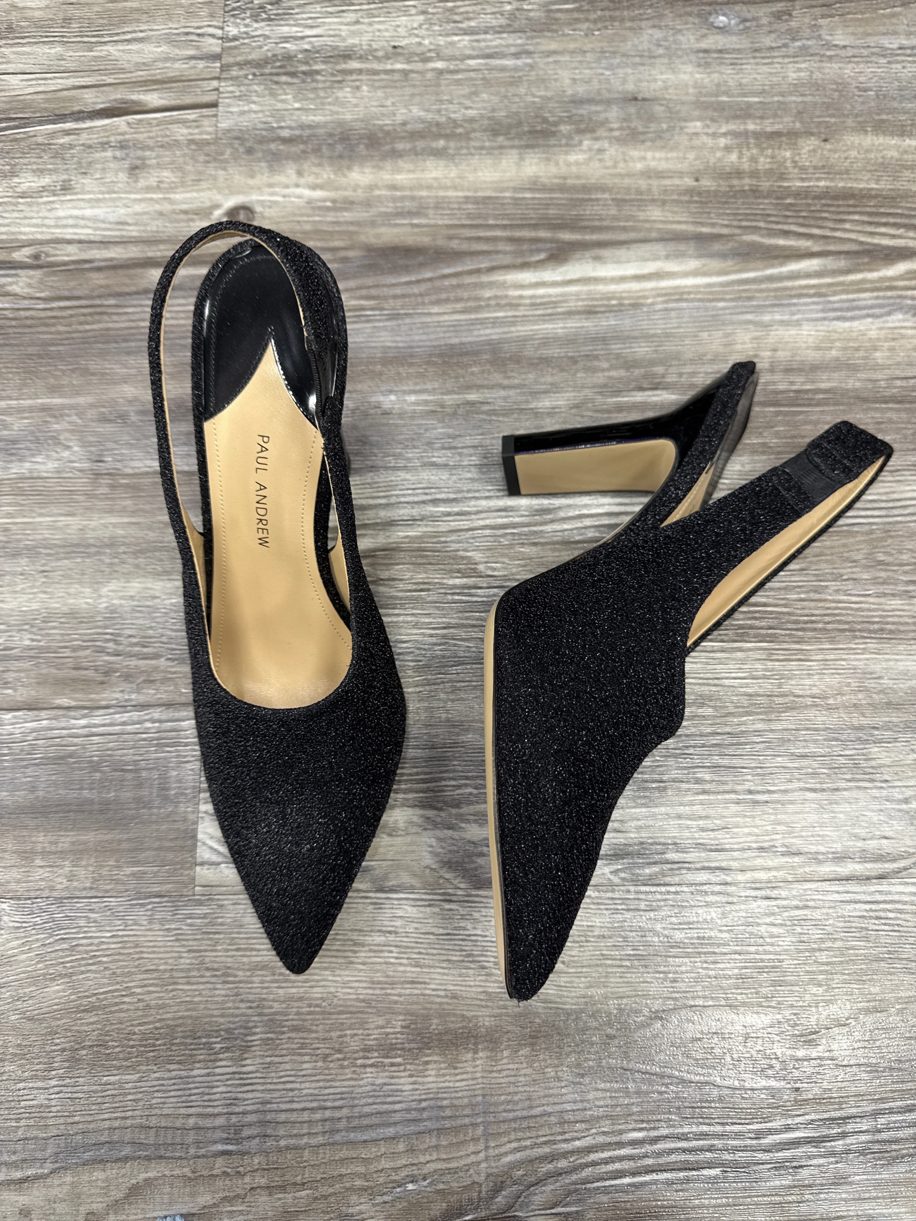 Sandals Heels Block By Cma In Black, Size: 9
