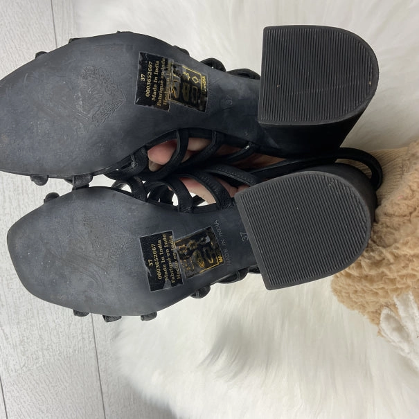 Sandals Heels Block By Free People In Black, Size: 6.5