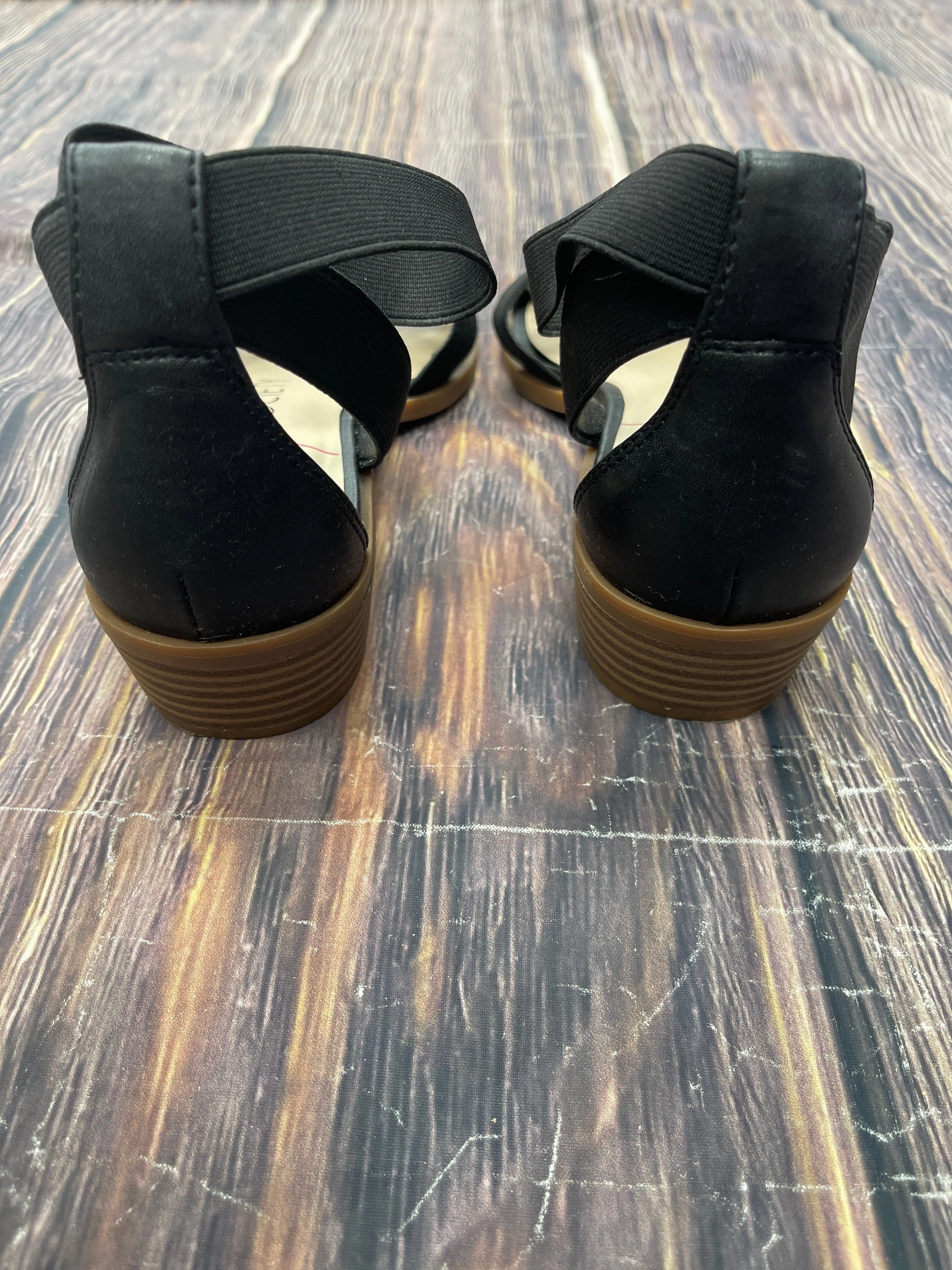 Sandals Heels Block By Sole Society In Black, Size: 8.5