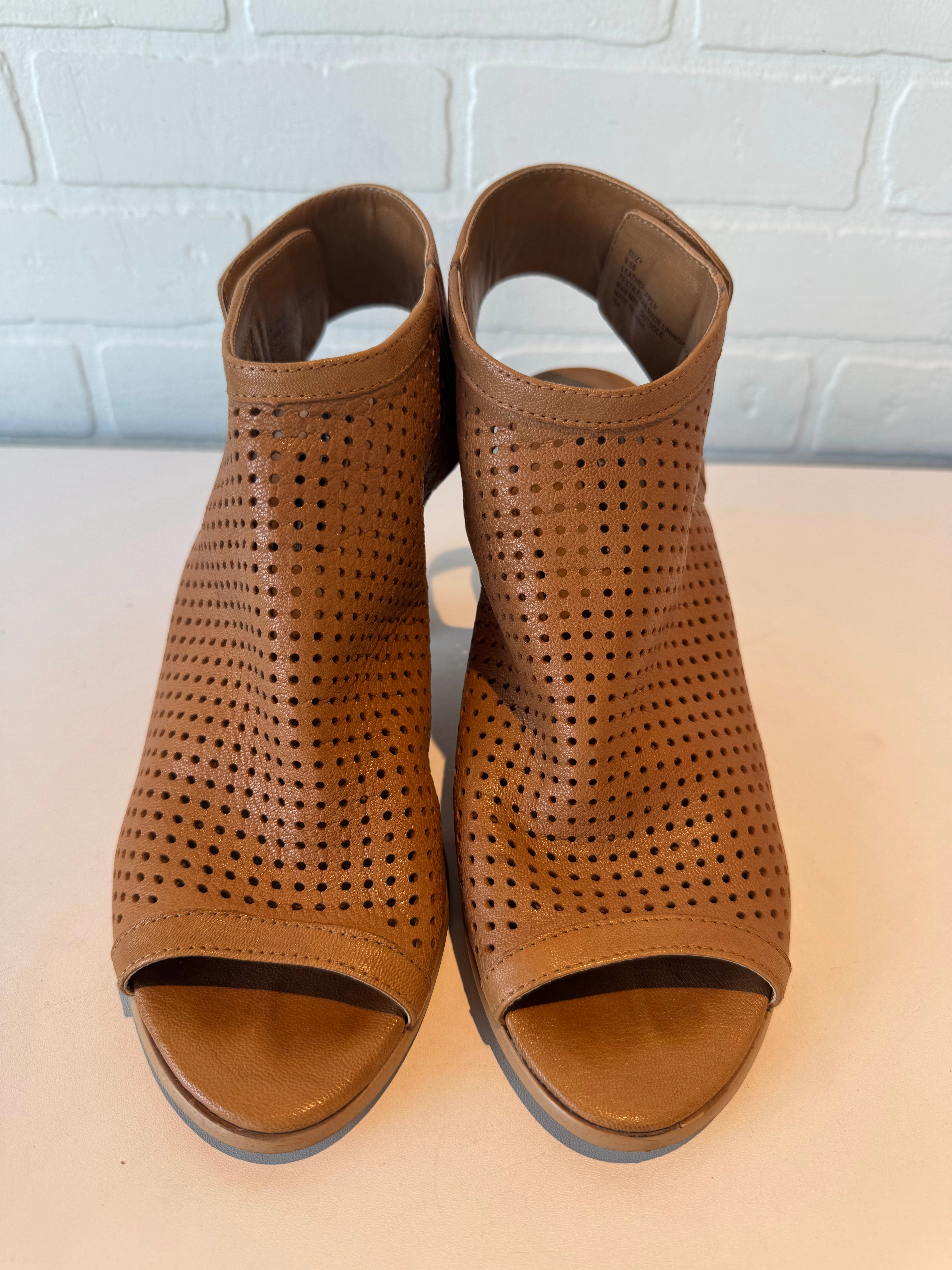 Sandals Heels Block By Steve Madden In Brown, Size: 9.5
