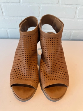 Sandals Heels Block By Steve Madden In Brown, Size: 9.5